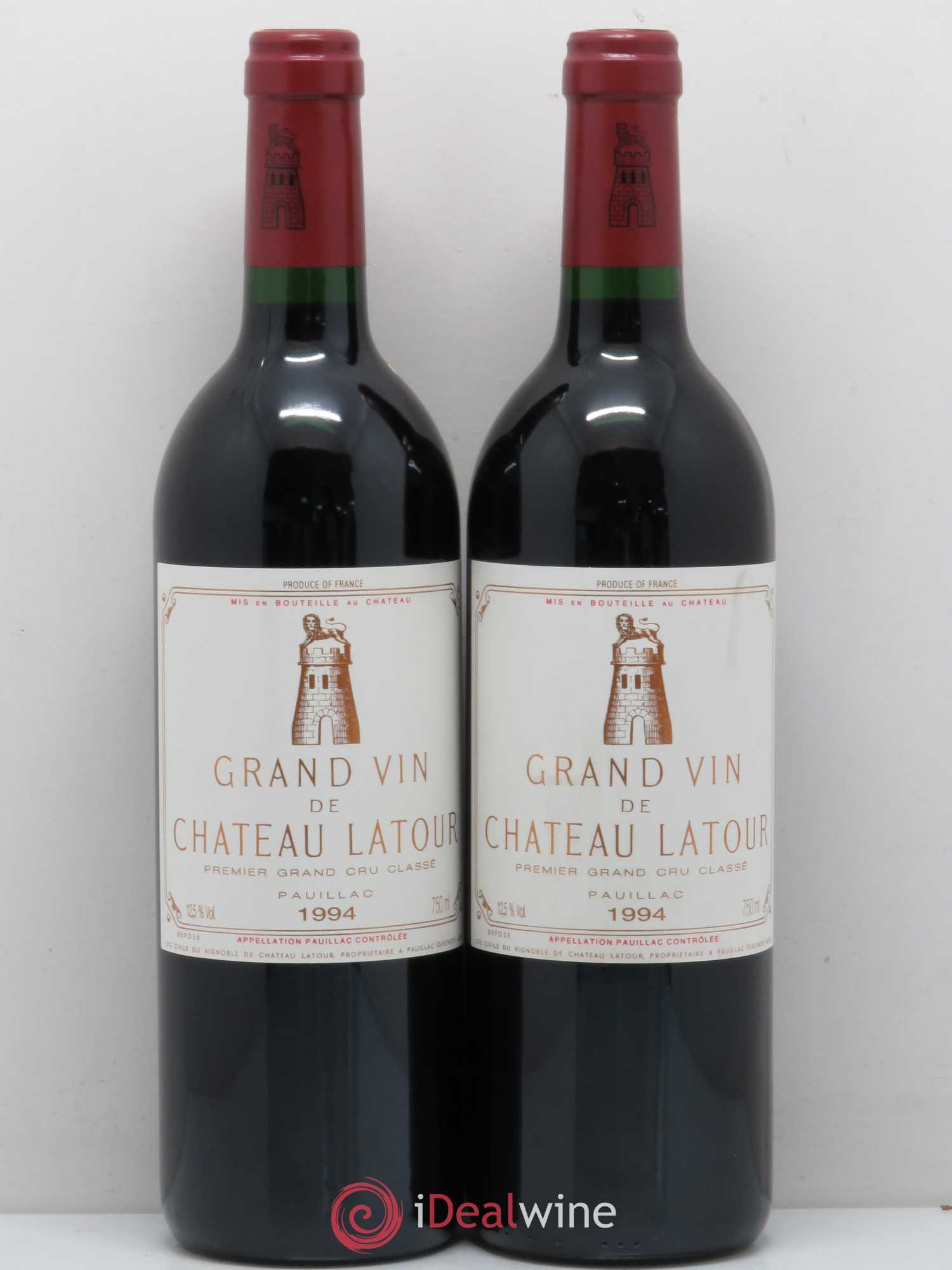 Château Latour 1er Grand Cru Classé 1994 - Lot de 2 bouteilles - 0