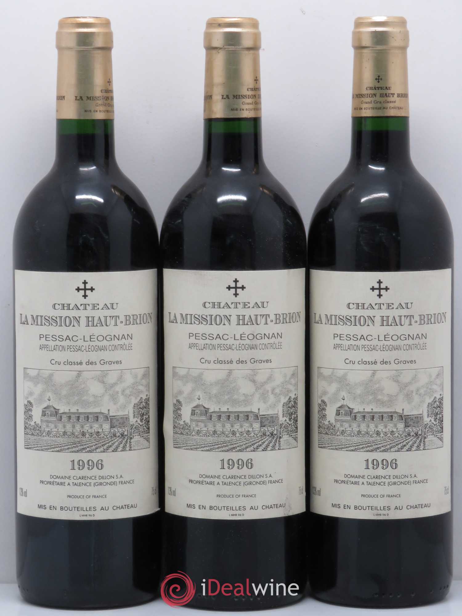 Château la Mission Haut-Brion Cru Classé de Graves 1996 - Lot de 12 bouteilles - 3