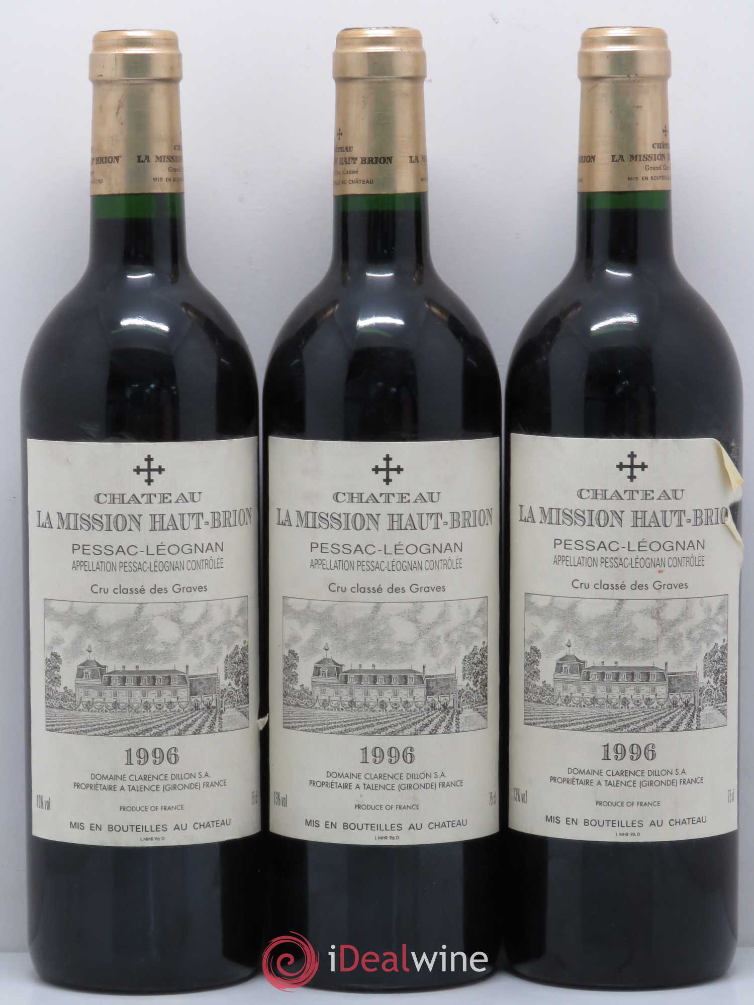 Château la Mission Haut-Brion Cru Classé de Graves 1996 - Lot de 12 bouteilles - 4