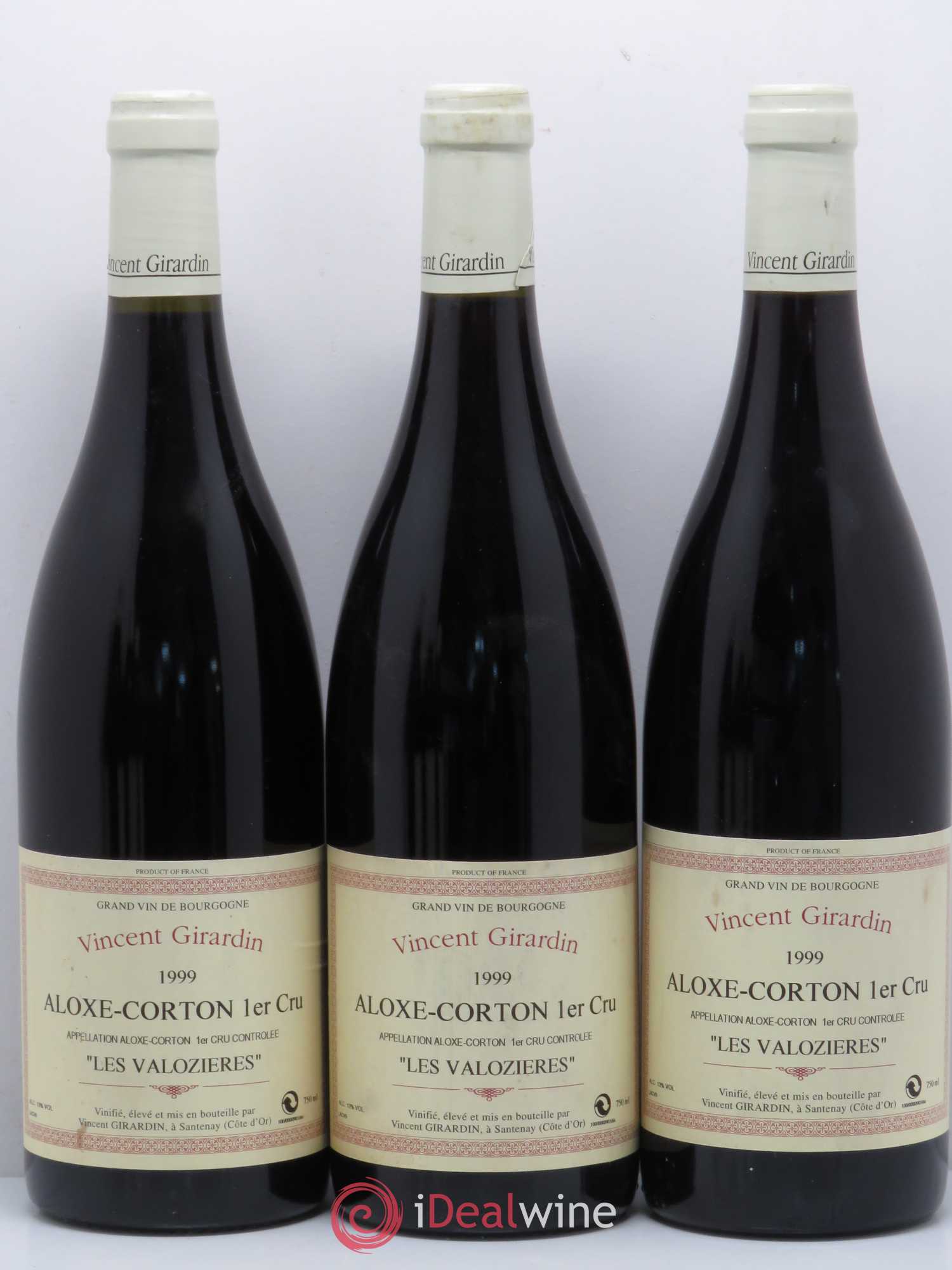 Aloxe-Corton 1er Cru Les Valozieres Domaine Girardin 1999 - Posten von 6 Flaschen - 1