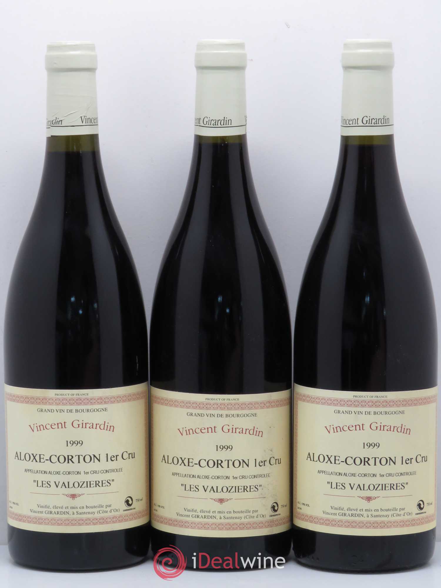 Aloxe-Corton 1er Cru Les Valozieres Domaine Girardin 1999 - Posten von 3 Flaschen - 0