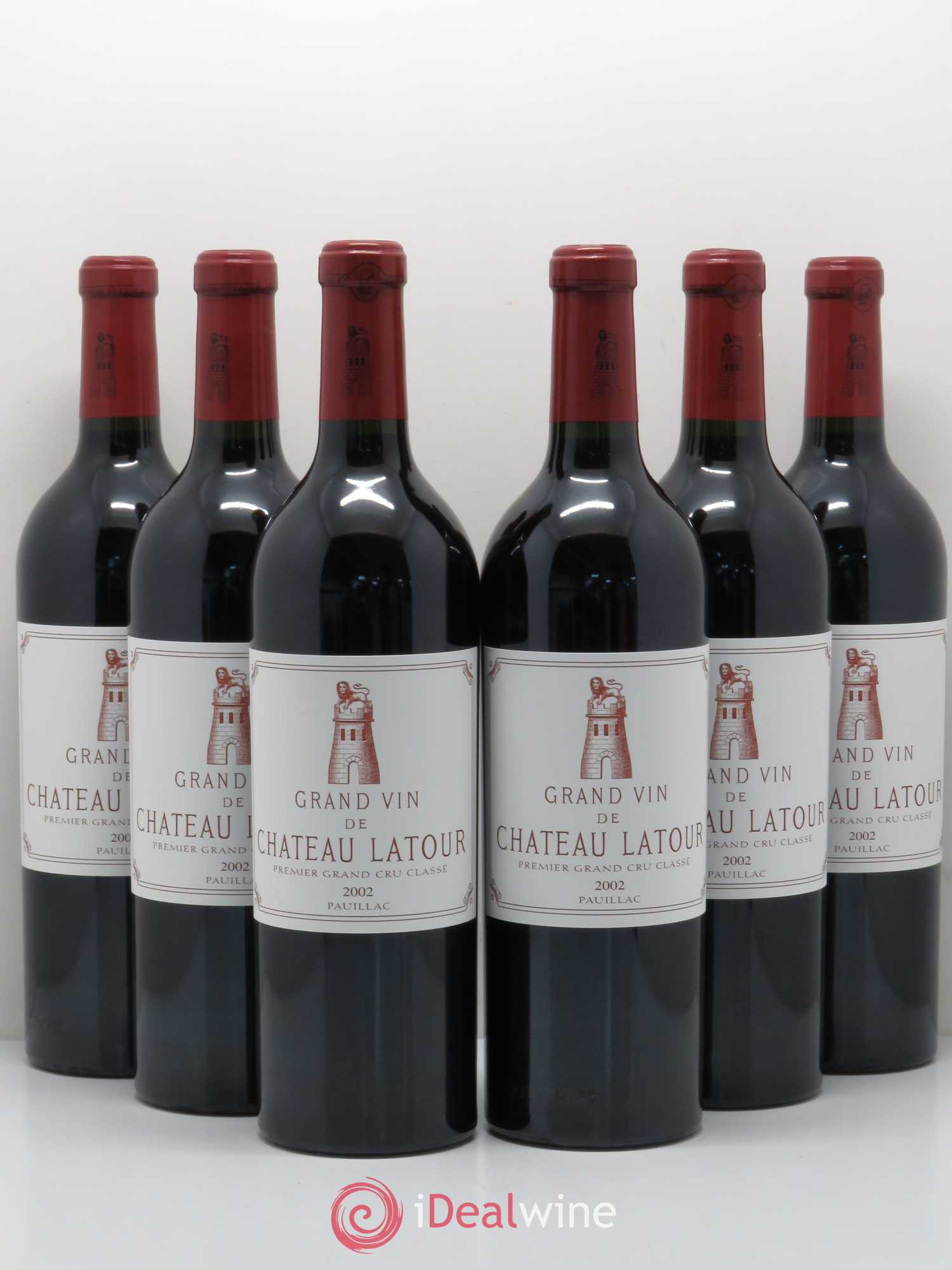 Château Latour 1er Grand Cru Classé 2002 - Lot de 6 bouteilles - 0