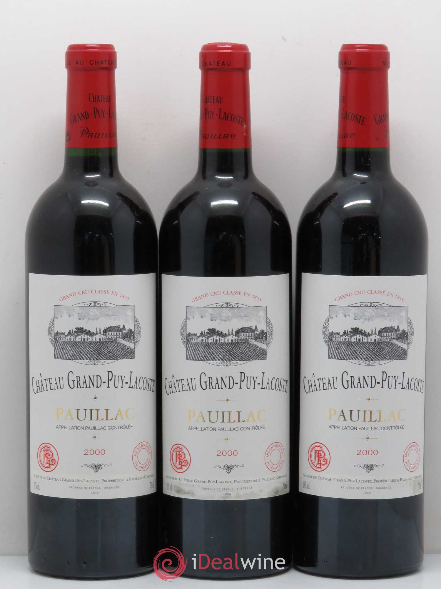 Château Grand Puy Lacoste 5ème Grand Cru Classé 2000 - Lot de 12 bouteilles - 3