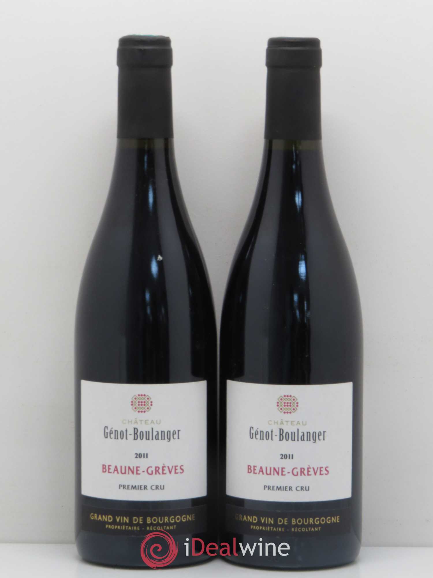 Beaune 1er Cru Les Grèves Château Génot-Boulanger 2011 - Posten von 2 Flaschen - 0