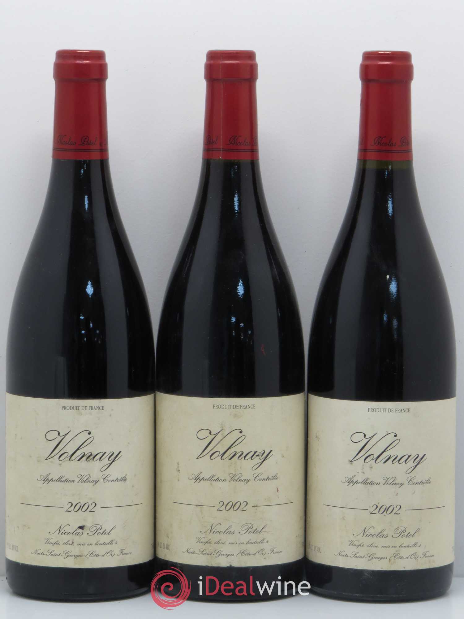 Volnay Nicolas Potel 2002 - Lot de 3 bouteilles - 0