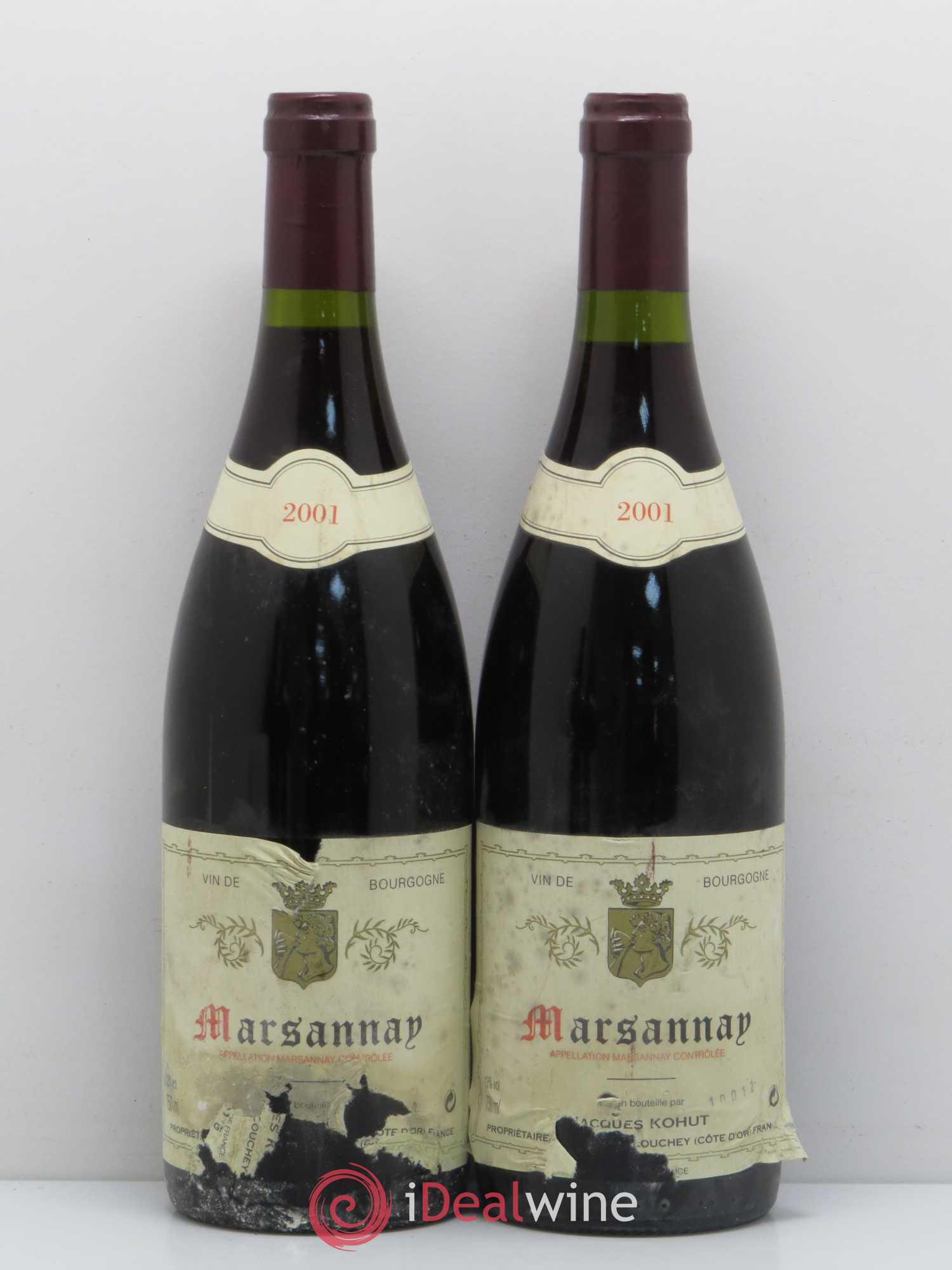 Marsannay Jacques Kohut 2001 - Lot de 5 bouteilles - 2