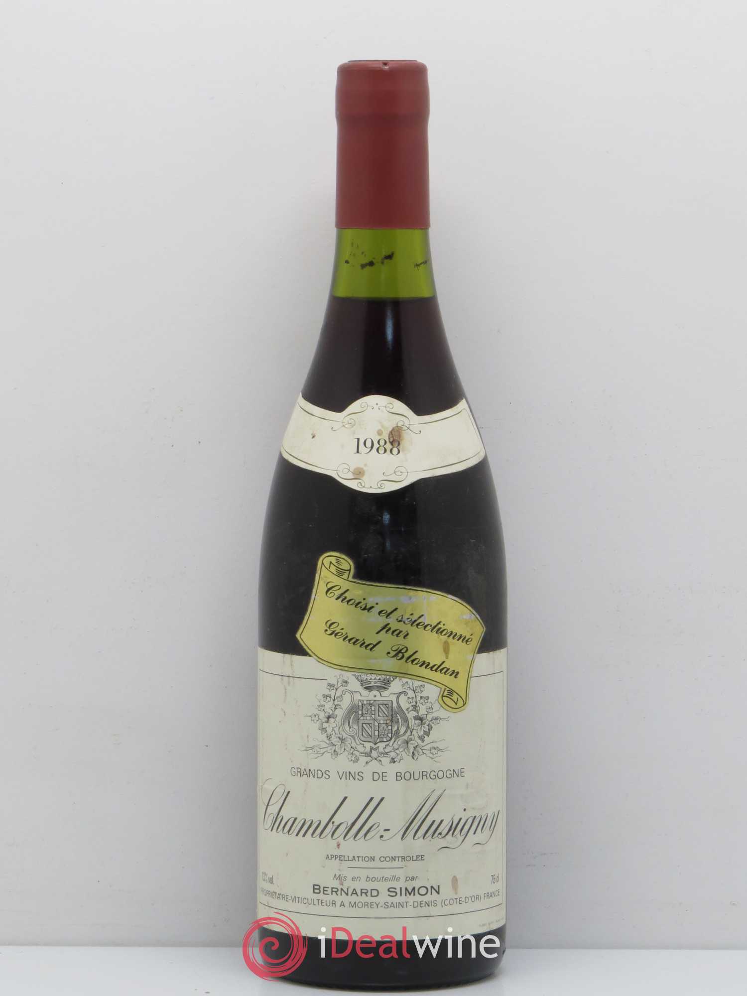 Chambolle-Musigny Bernard Simon 1988 - Lot of 1 bottle - 0