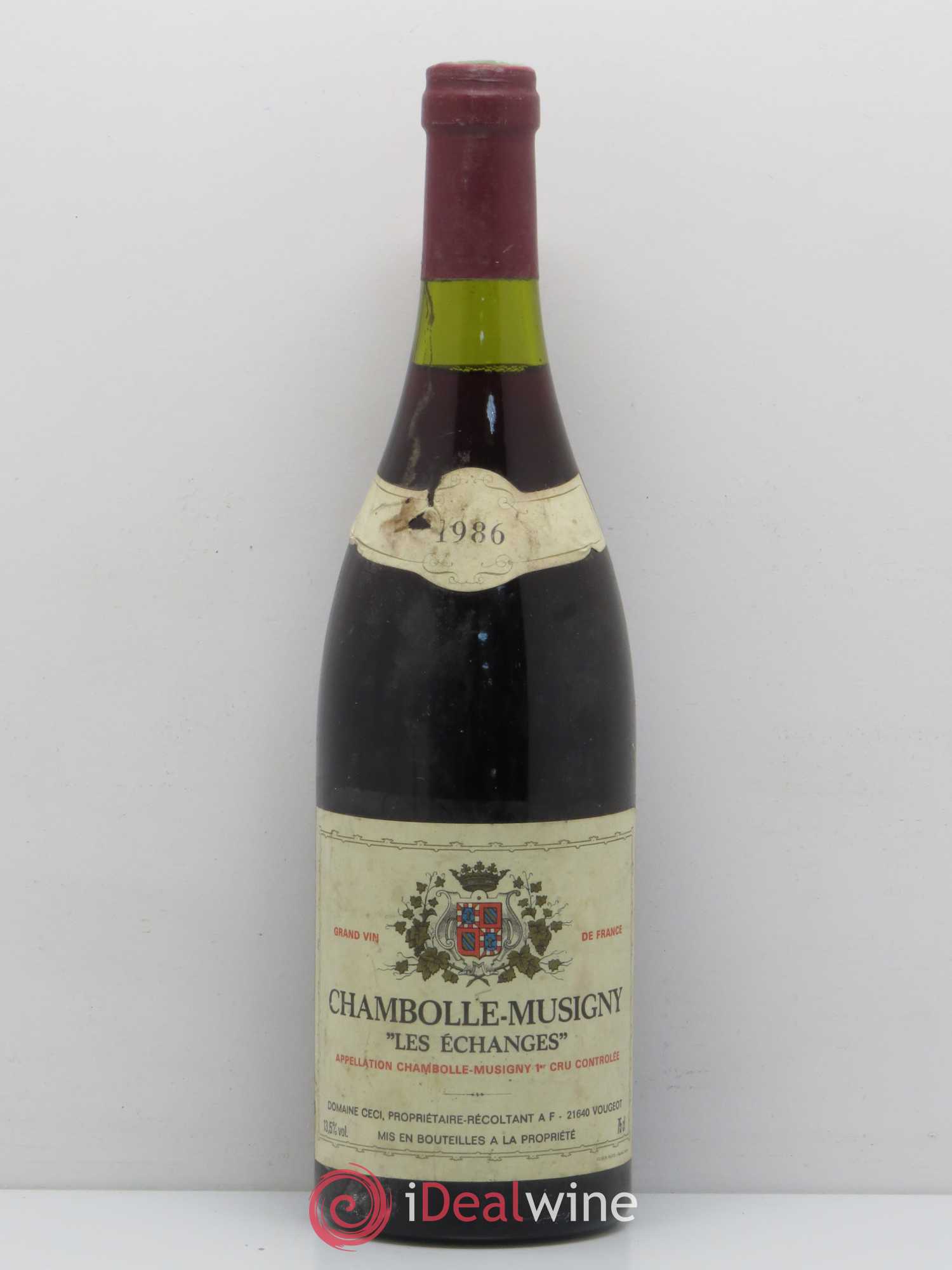 Chambolle-Musigny 1er Cru Les Echanges Domaine Ceci 1986 - Lot de 1 bouteille - 0
