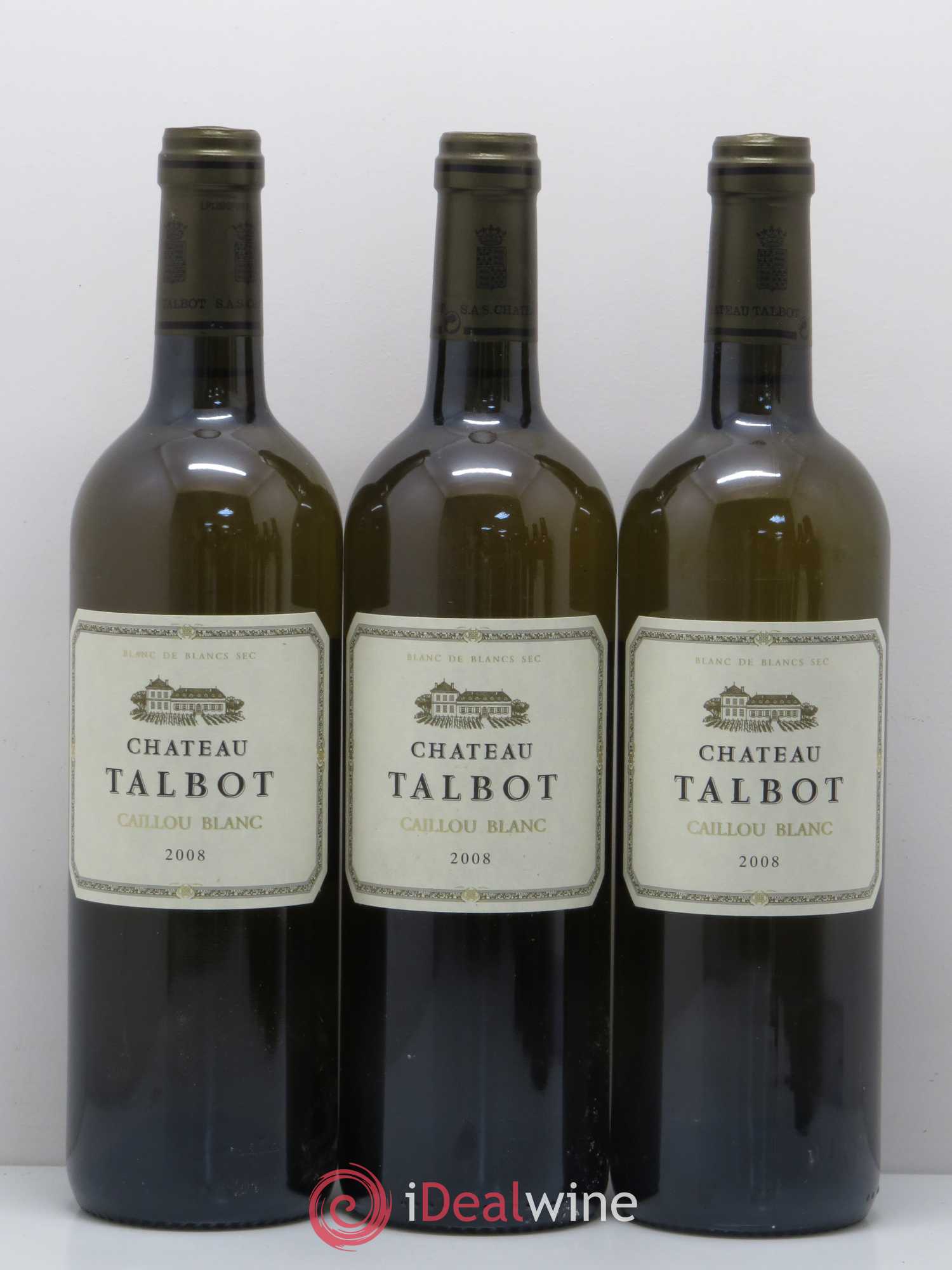 Bordeaux Chateau Talbot Caillou blanc 2008 - Posten von 6 Flaschen - 1