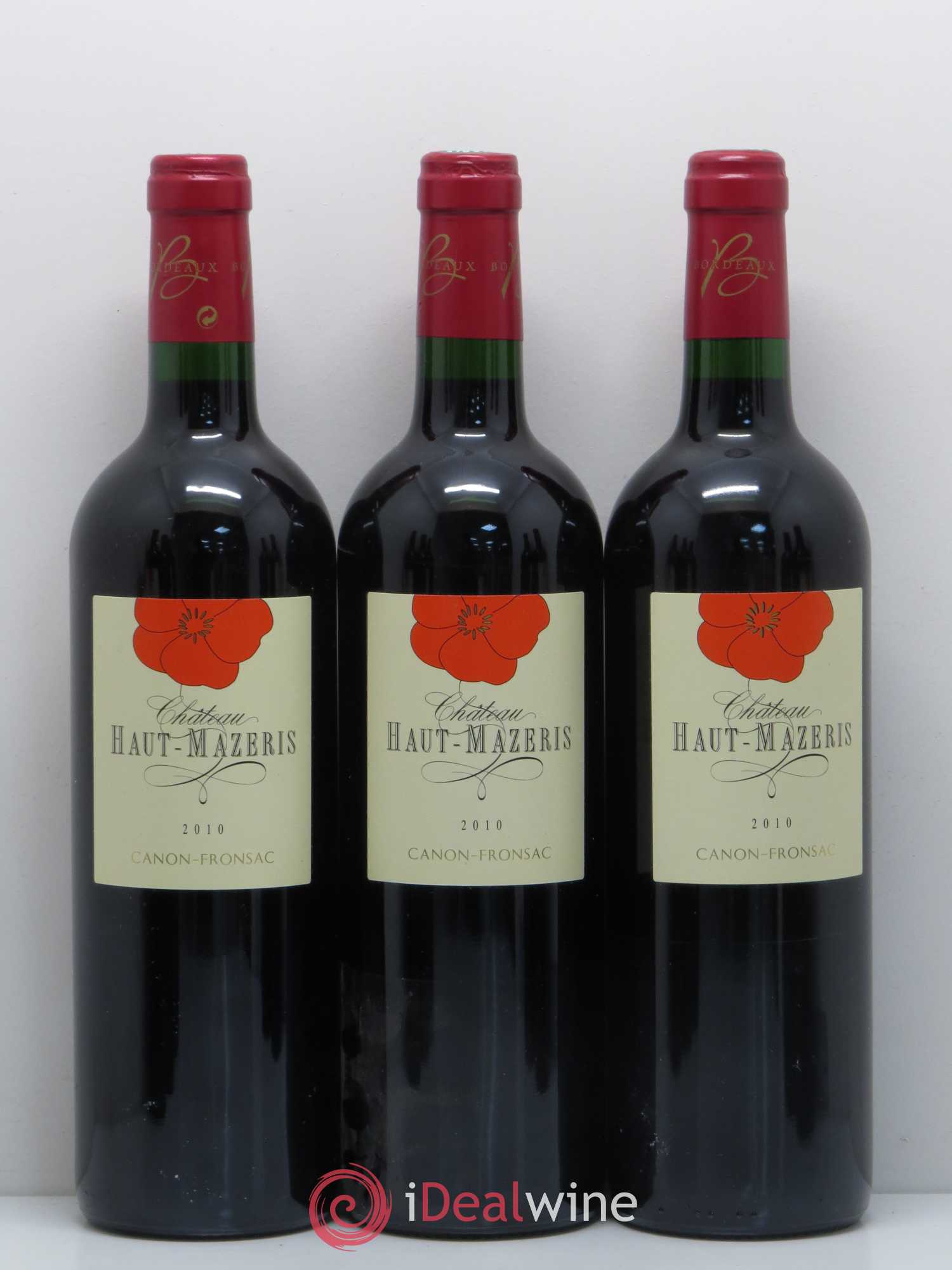 Château Haut Mazeris Canon Fronsac   2010 - Posten von 8 Flaschen - 2