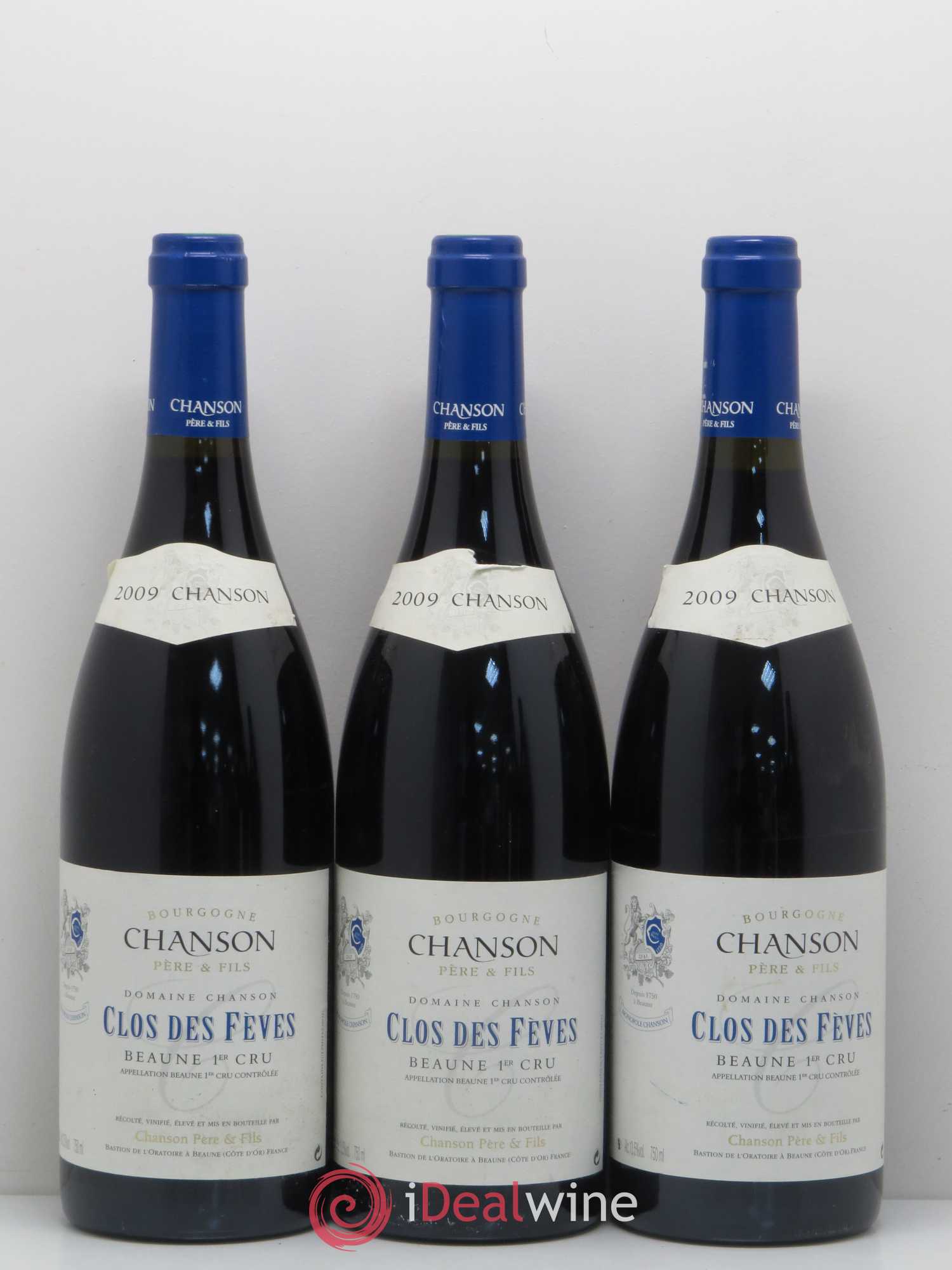 Beaune 1er Cru Clos des Feves Domaine Chanson Pere et Fils 2009 - Lot de 5 bouteilles - 1
