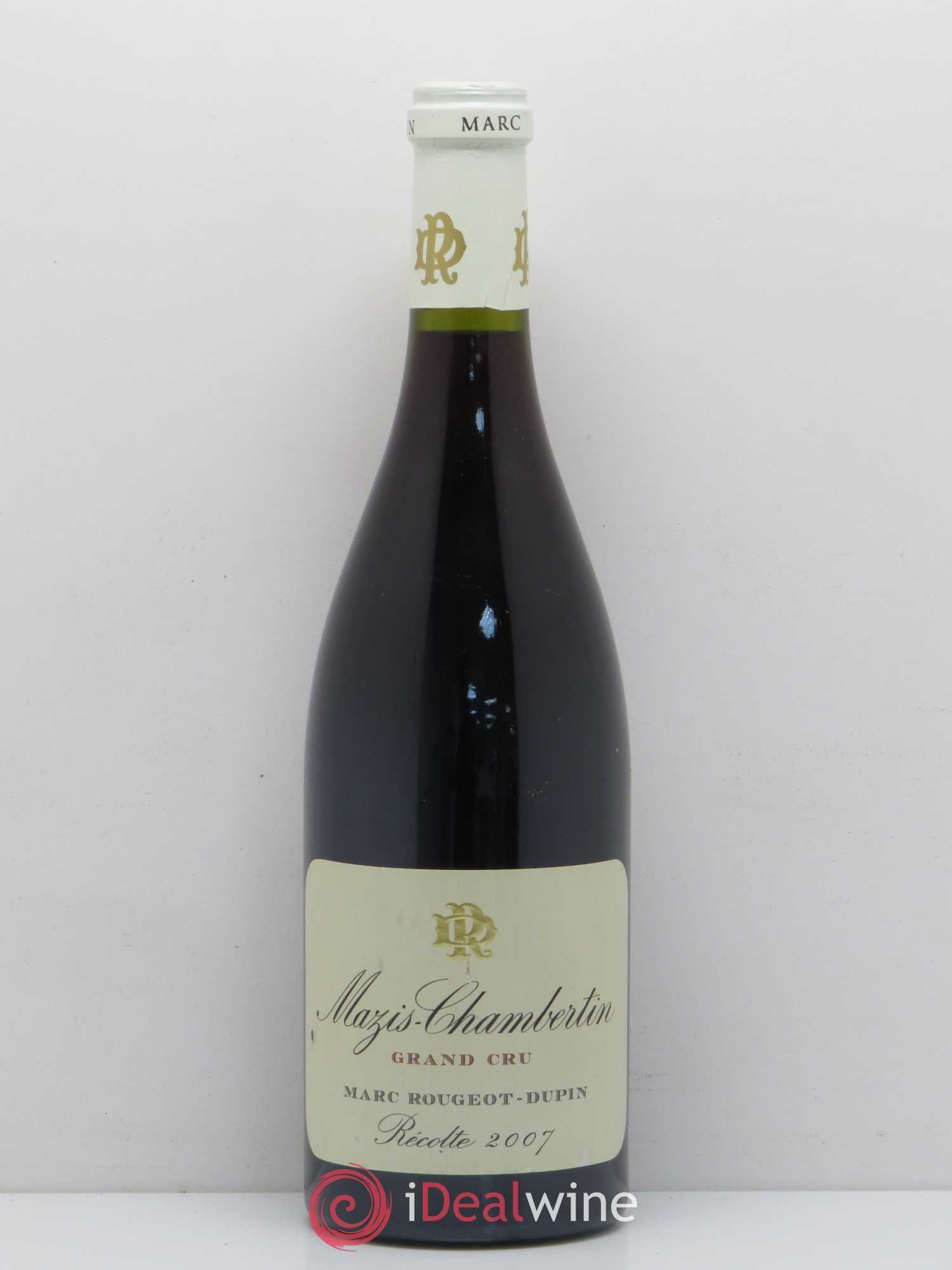 Mazis-Chambertin Grand Cru Domaine Marc Rougeot Dupin 2007 - Lot de 1 bouteille - 0