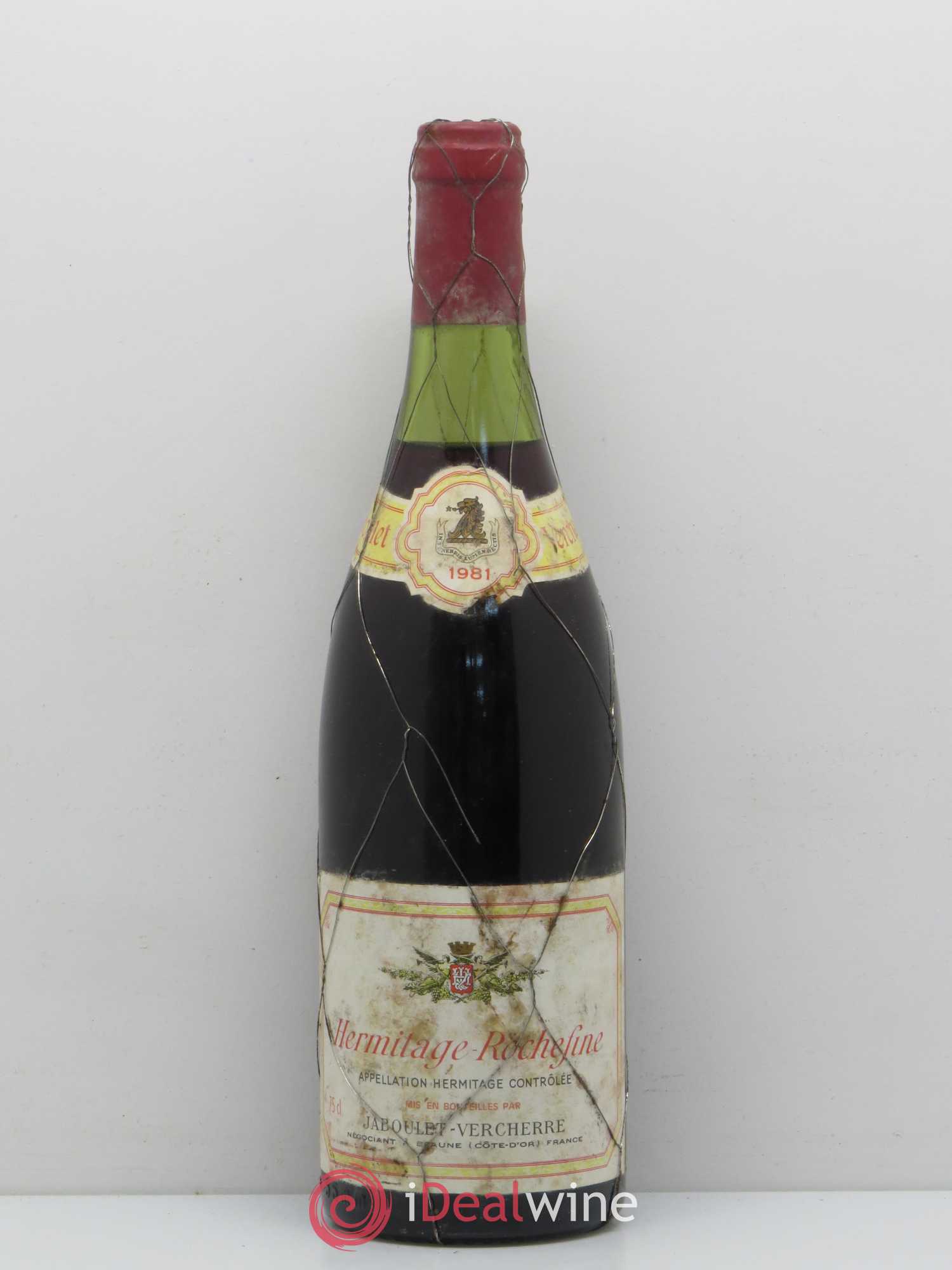 Hermitage Rochefine Jaboulet Vercherre 1981 - Lot de 1 bouteille - 0