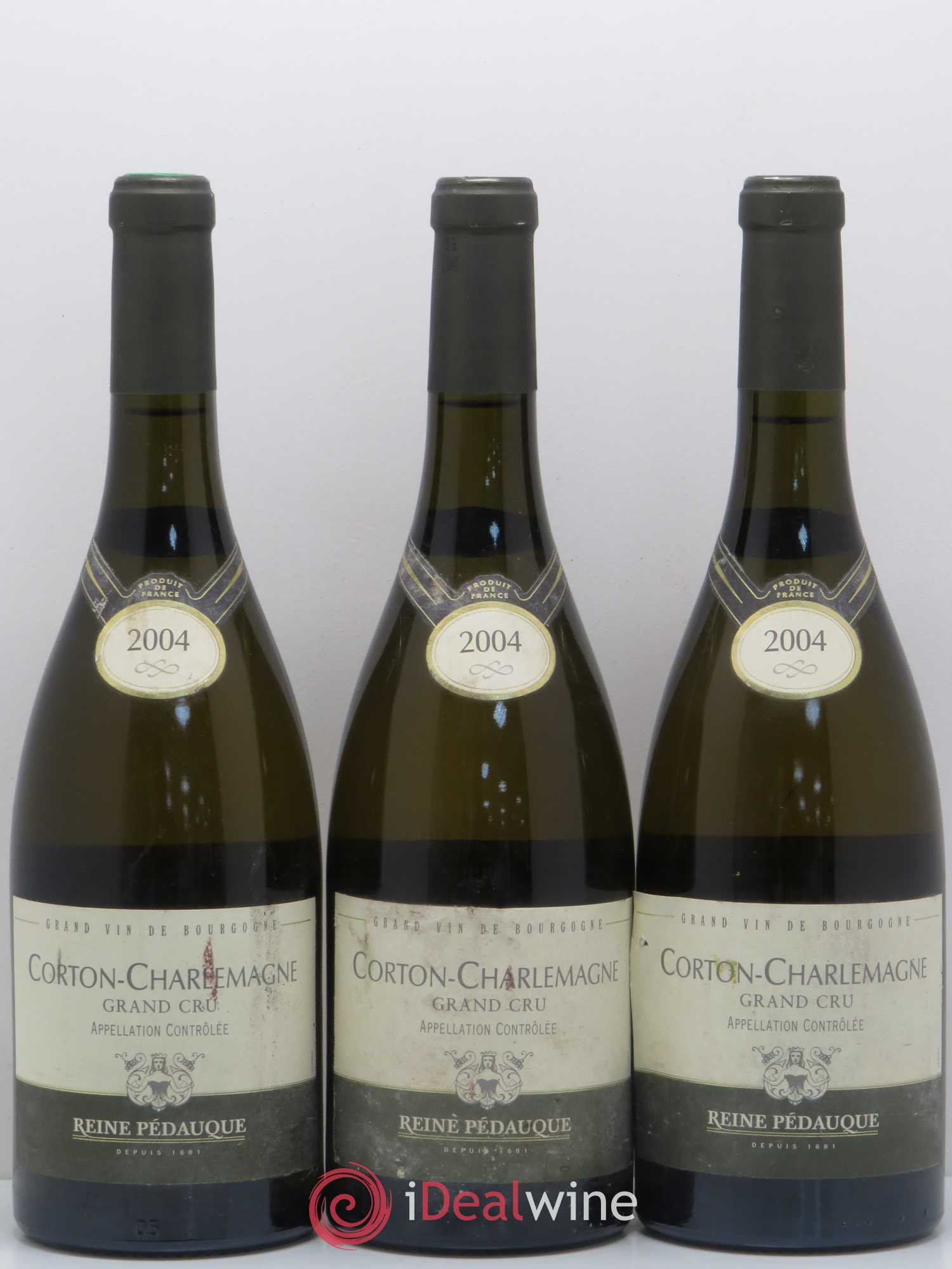 Corton-Charlemagne Grand Cru Domaine Reine Pedauque 2004 - Posten von 3 Flaschen - 0