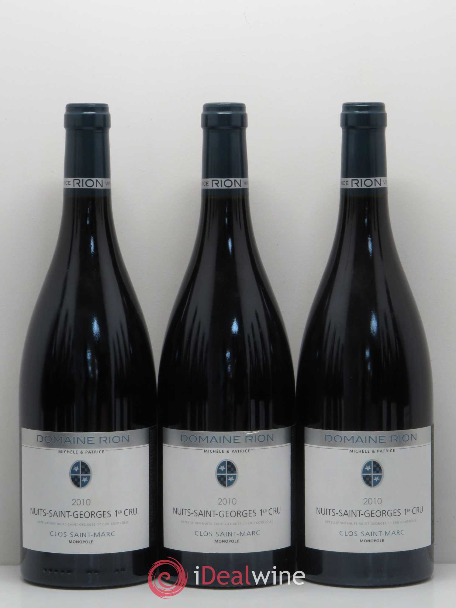 Nuits-Saint-Georges 1er Cru Clos Saint-Marc Domaine Rion 2010 - Lot de 12 bouteilles - 1