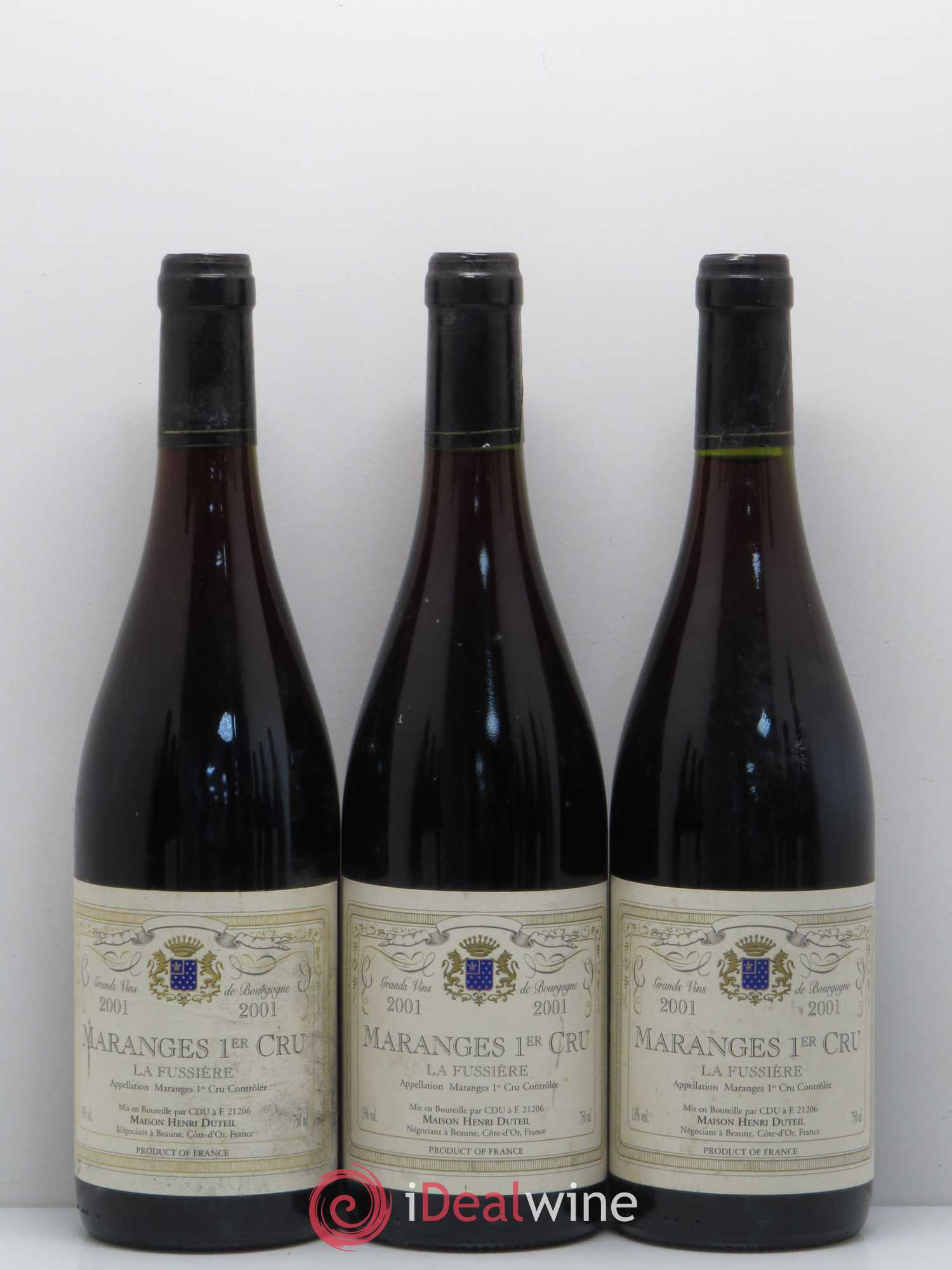 Maranges 1er Cru La Fussiere Domaine Henri Duteil 2001 - Lot of 9 bottles - 2