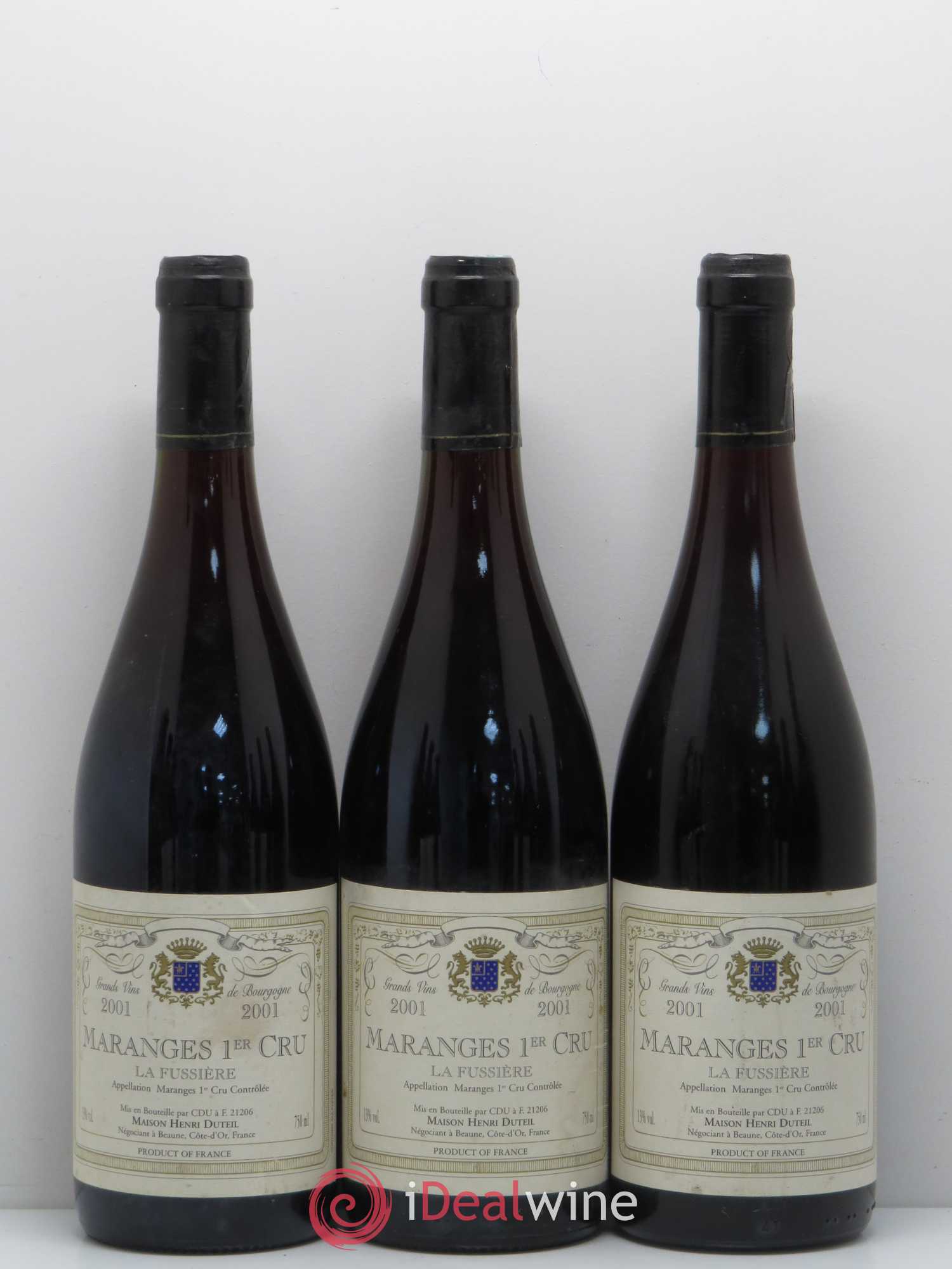 Maranges 1er Cru La Fussiere Domaine Henri Duteil 2001 - Lot of 9 bottles - 3