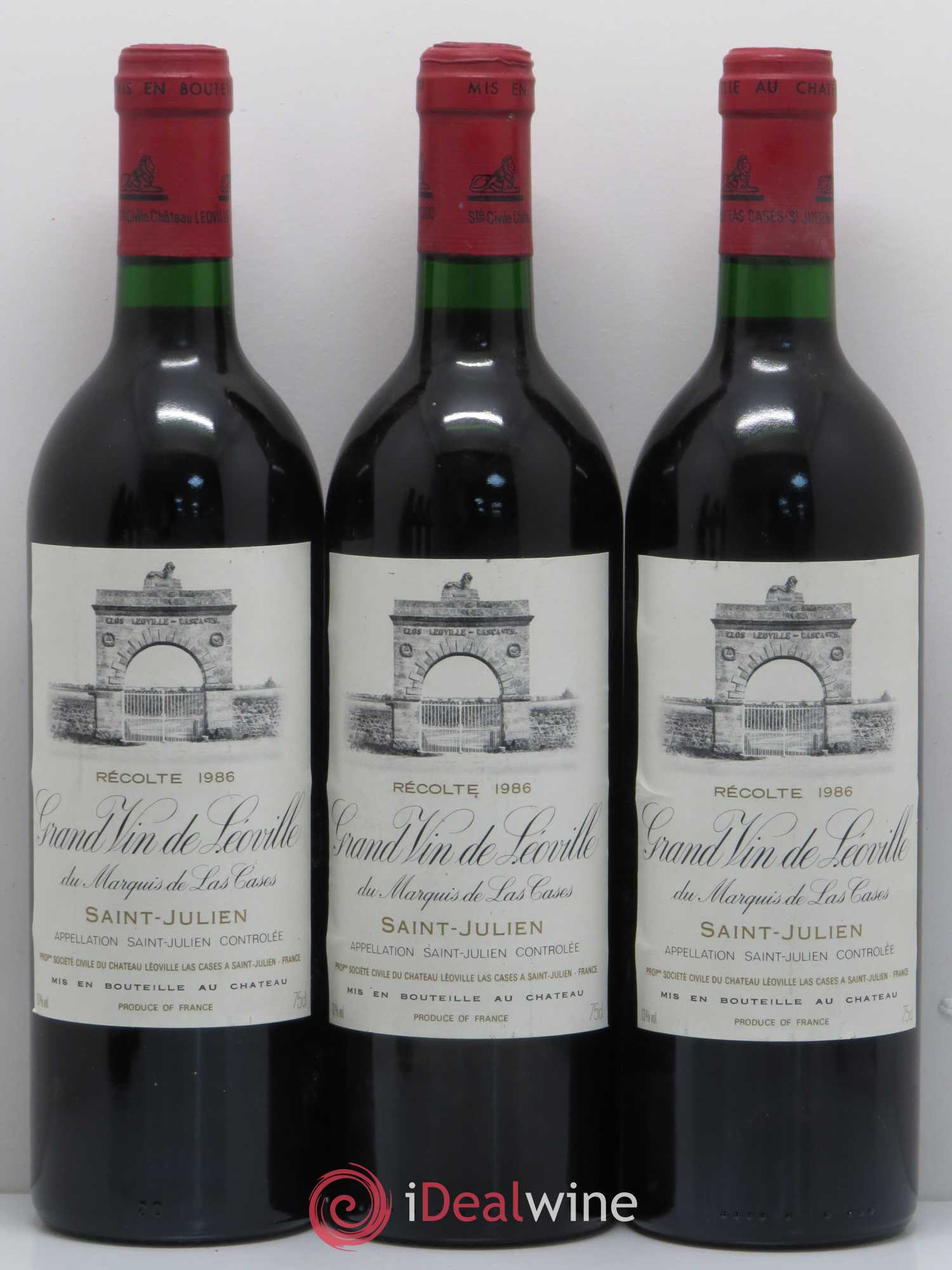 Château Léoville Las Cases 2ème Grand Cru Classé 1986 - Lot de 6 bouteilles - 2