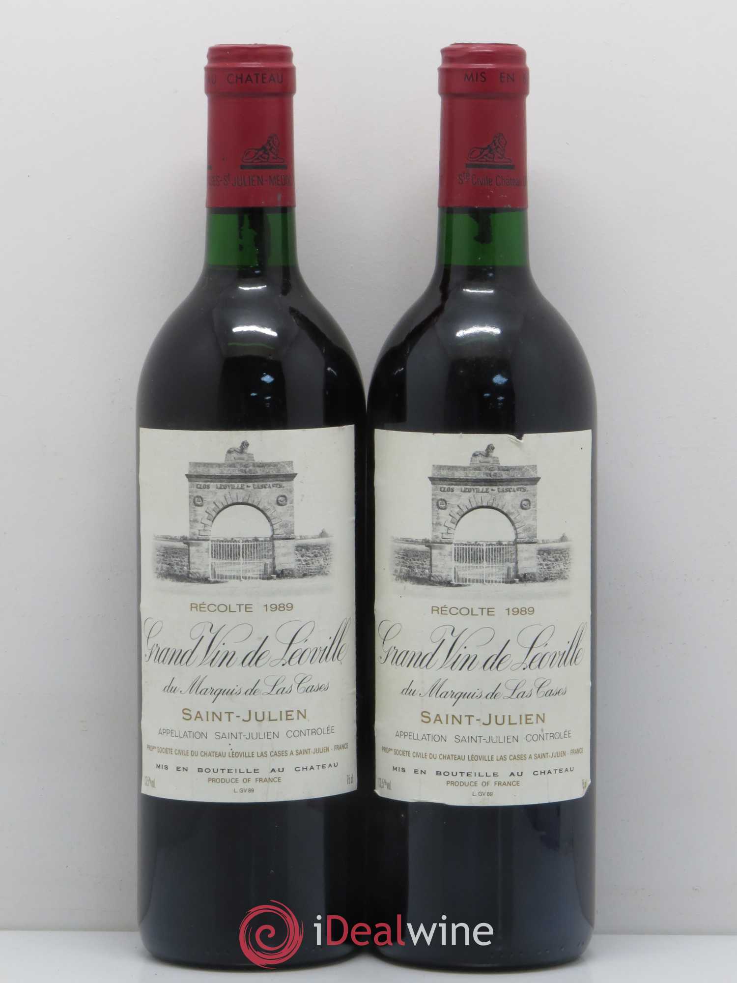 Château Léoville Las Cases 2ème Grand Cru Classé 1989 - Lot de 2 bouteilles - 0