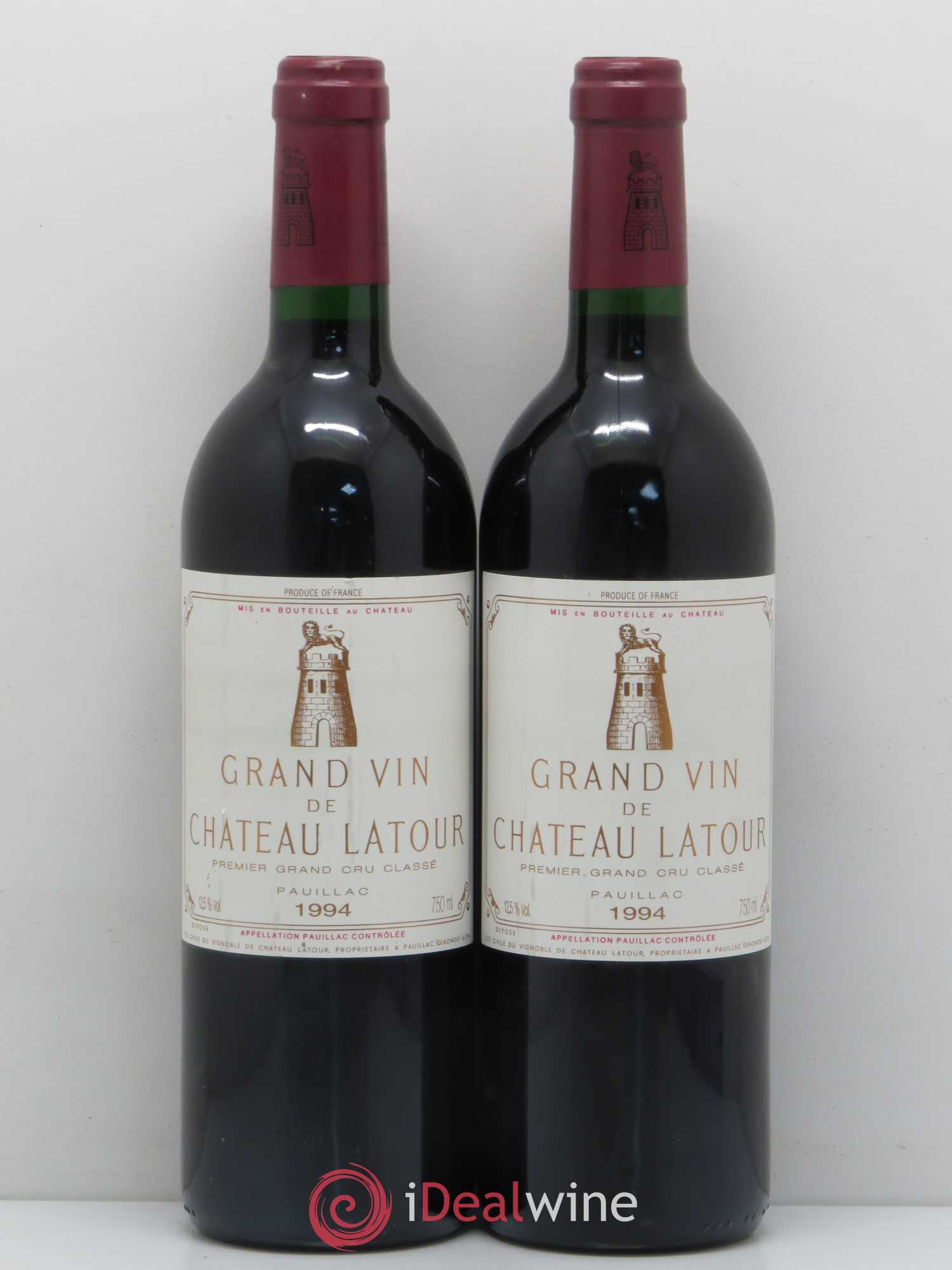 Château Latour 1er Grand Cru Classé 1994 - Lot de 2 bouteilles - 0