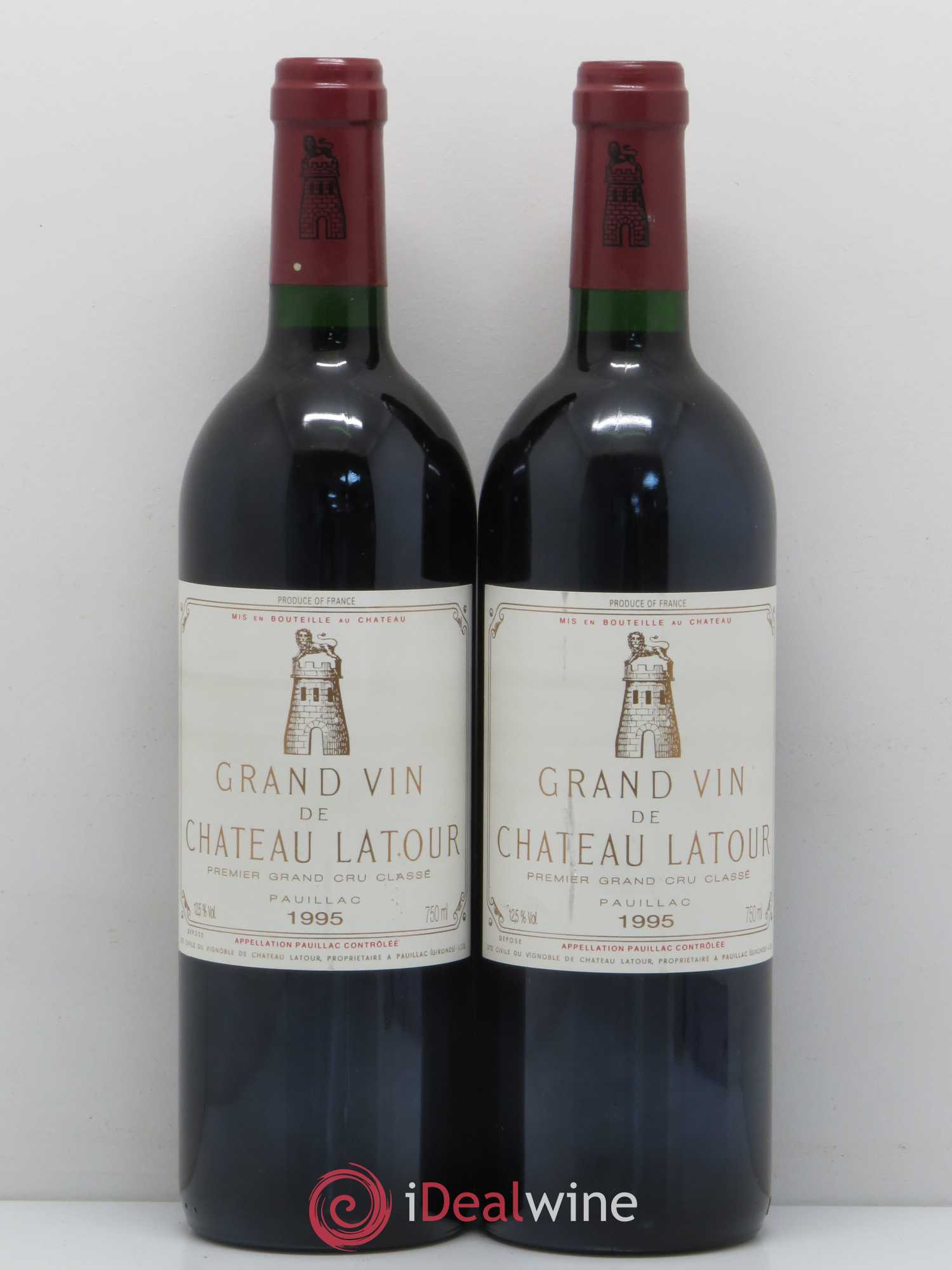 Château Latour 1er Grand Cru Classé 1995 - Lot de 2 bouteilles - 0