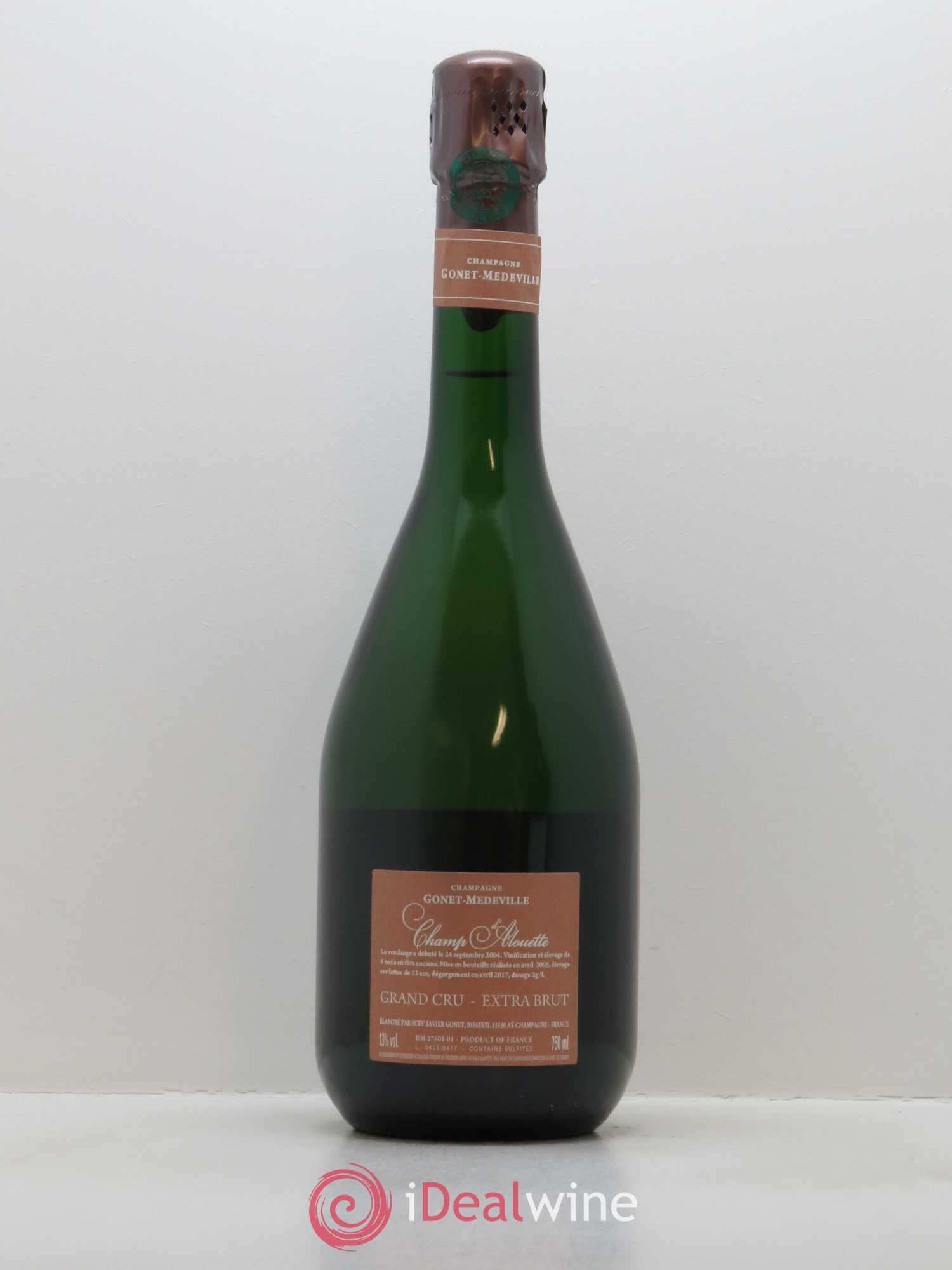 Champ d'Alouette Grand Cru Extra-Brut Vignobles Gonet-Medeville 2004 - Lot de 1 bouteille - 1