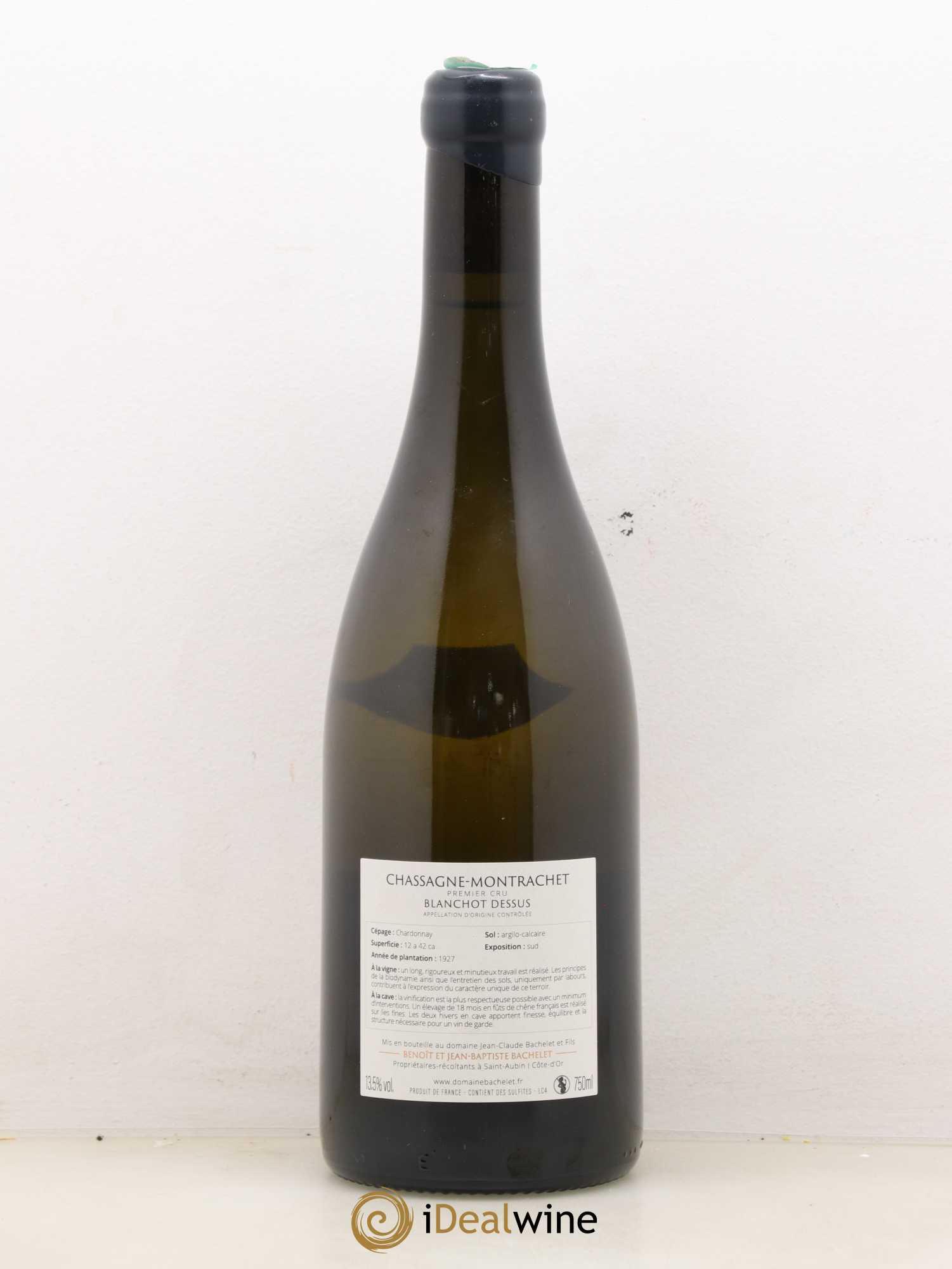 Chassagne-Montrachet 1er Cru Blanchot Dessus Jean-Claude Bachelet (Domaine) 2017 - Lot de 1 bouteille - 1