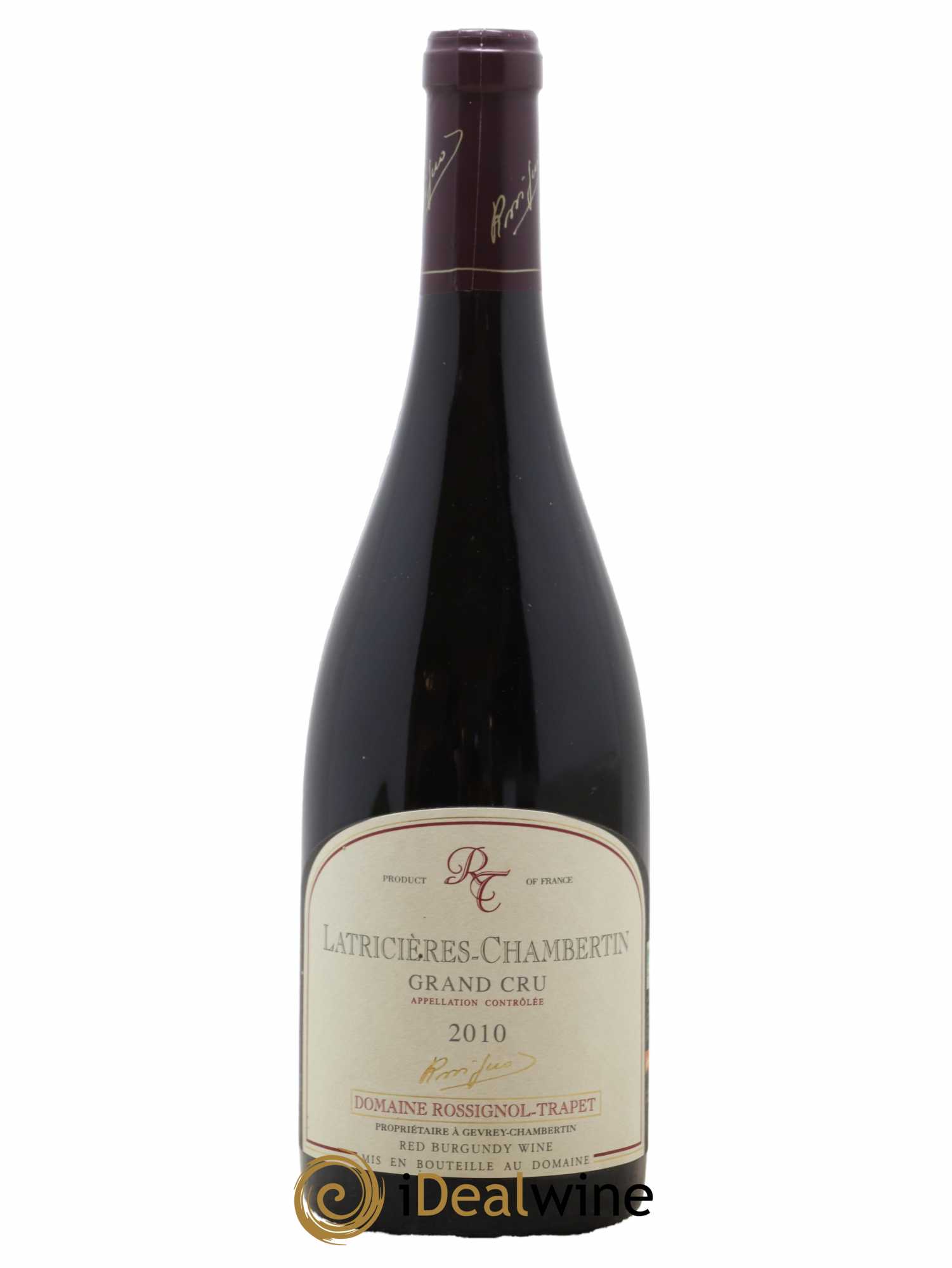 Latricières-Chambertin Grand Cru Rossignol-Trapet (Domaine) 2010 - Lot de 1 bouteille - 0