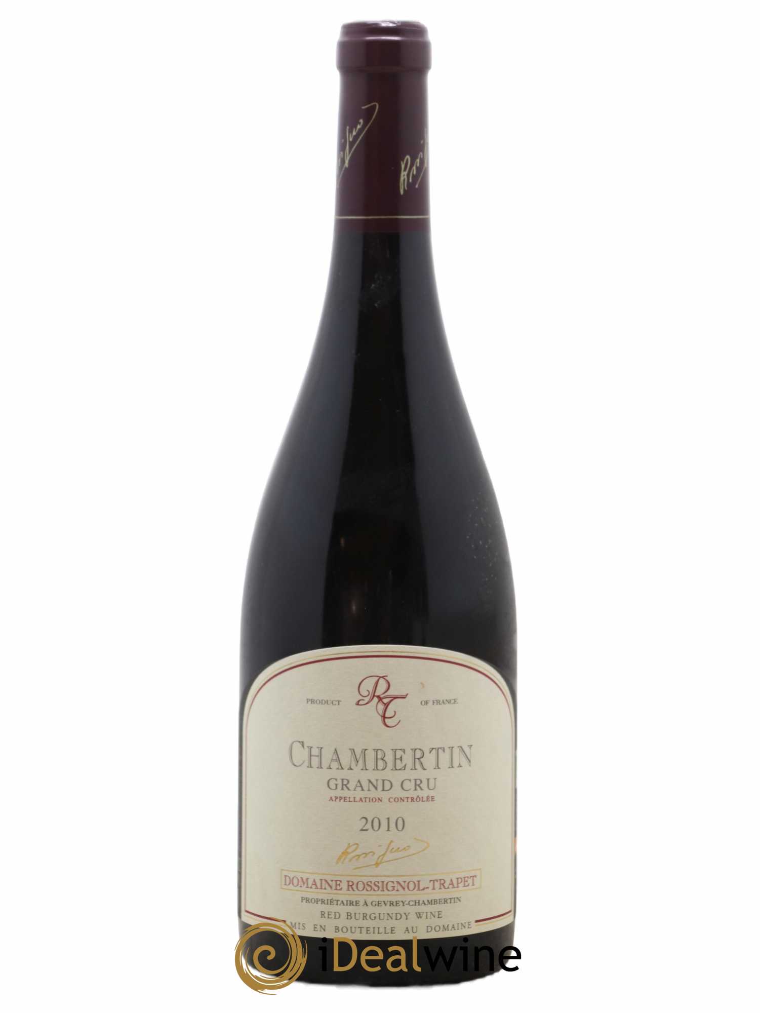 Chambertin Grand Cru Rossignol-Trapet (Domaine) 2010 - Lot de 1 bouteille - 0