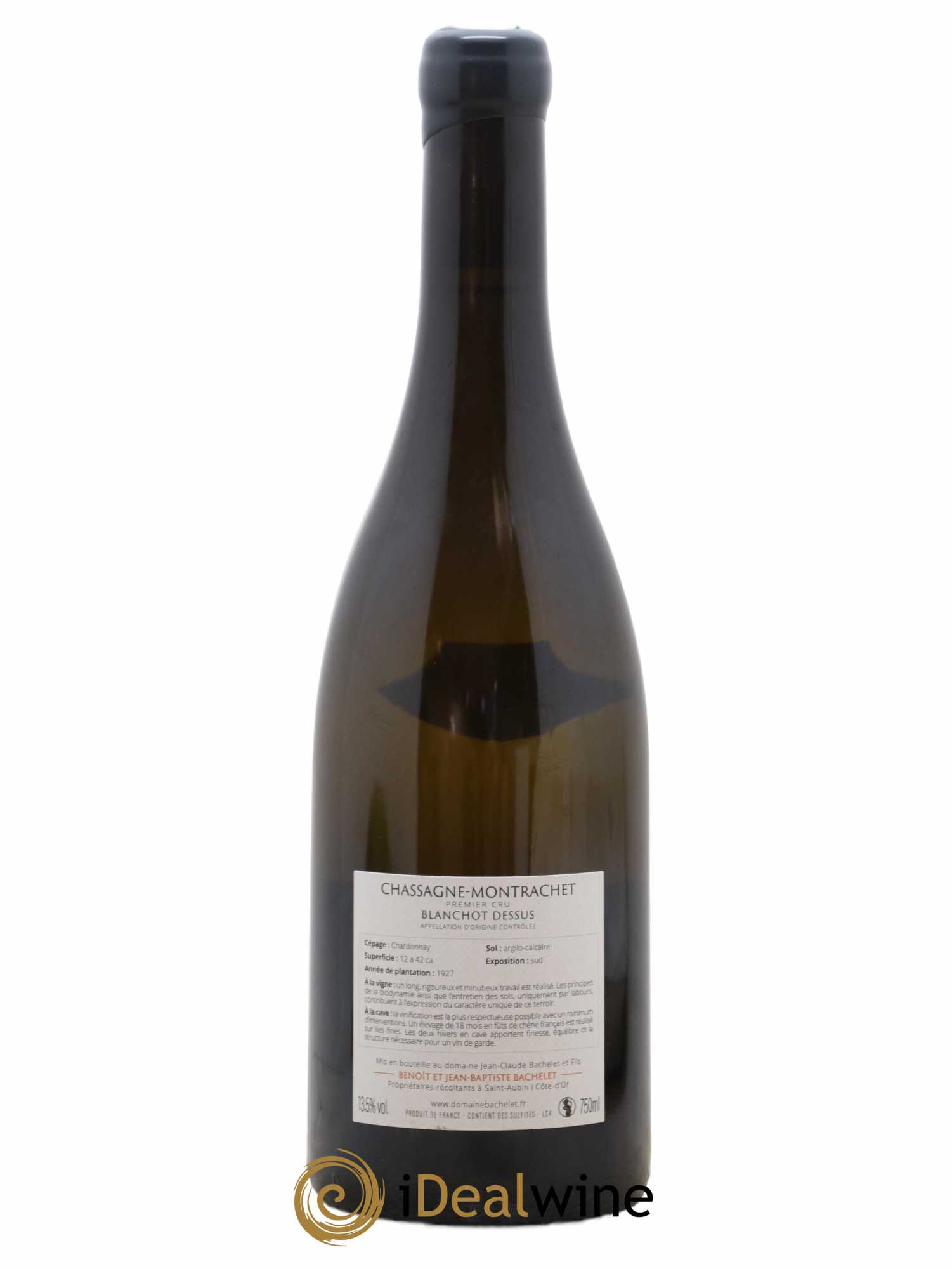 Chassagne-Montrachet 1er Cru Blanchot Dessus Jean-Claude Bachelet (Domaine) 2019 - Lot de 1 bouteille - 1