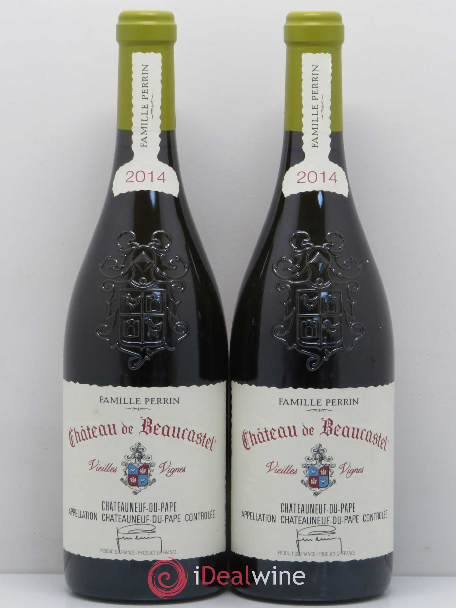 Châteauneuf-du-Pape Château de Beaucastel Vieilles vignes Roussanne Famille Perrin 2014 - Lot de 2 bouteilles - 0