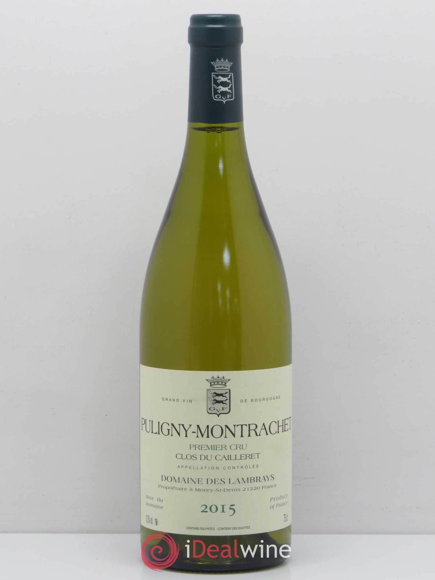 Puligny-Montrachet 1er Cru Clos du Cailleret Domaine des Lambrays 2015 - Lot de 1 bouteille - 0