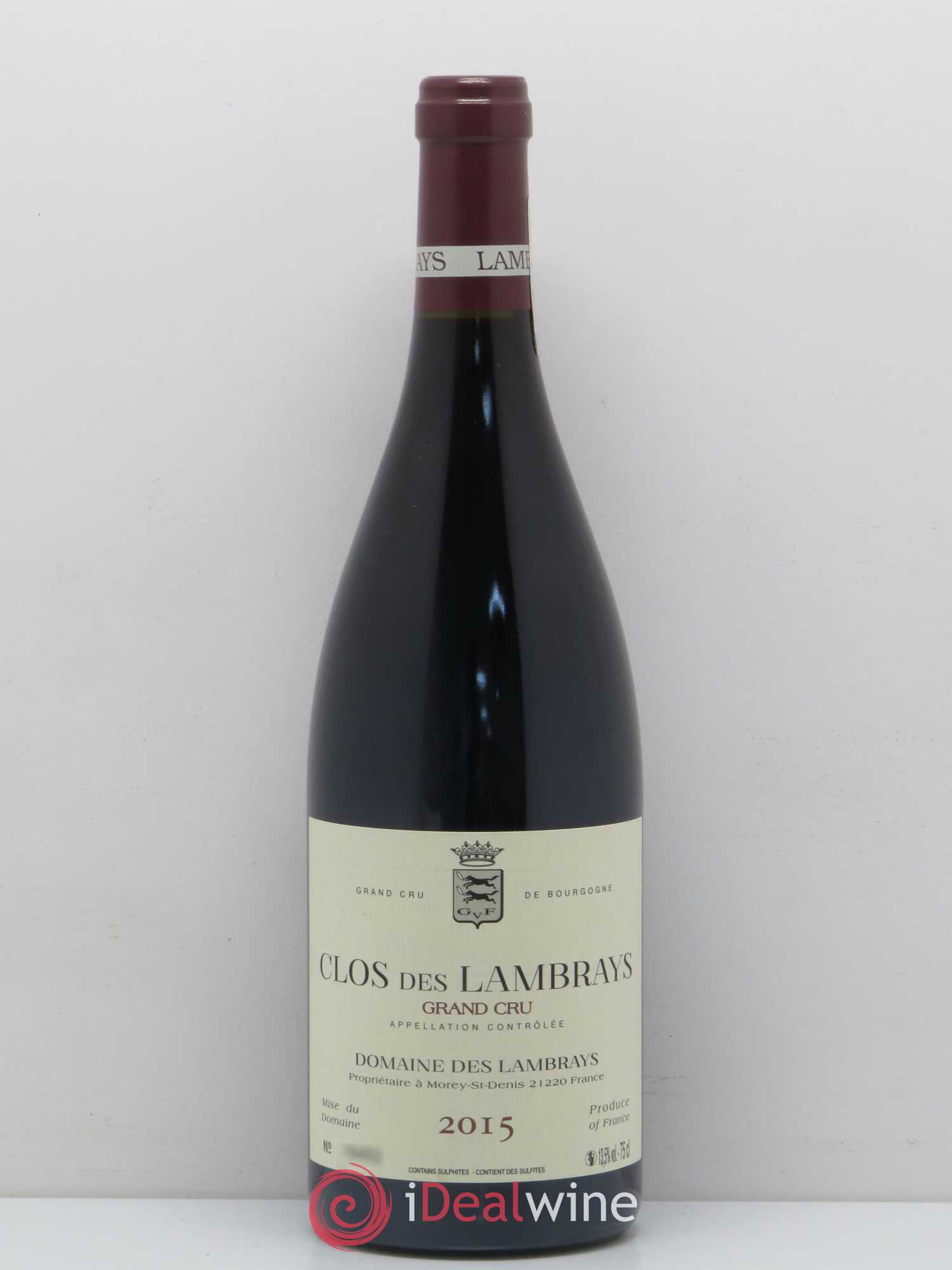 Clos des Lambrays Grand Cru Domaine des Lambrays 2015 - Lot de 1 bouteille - 0
