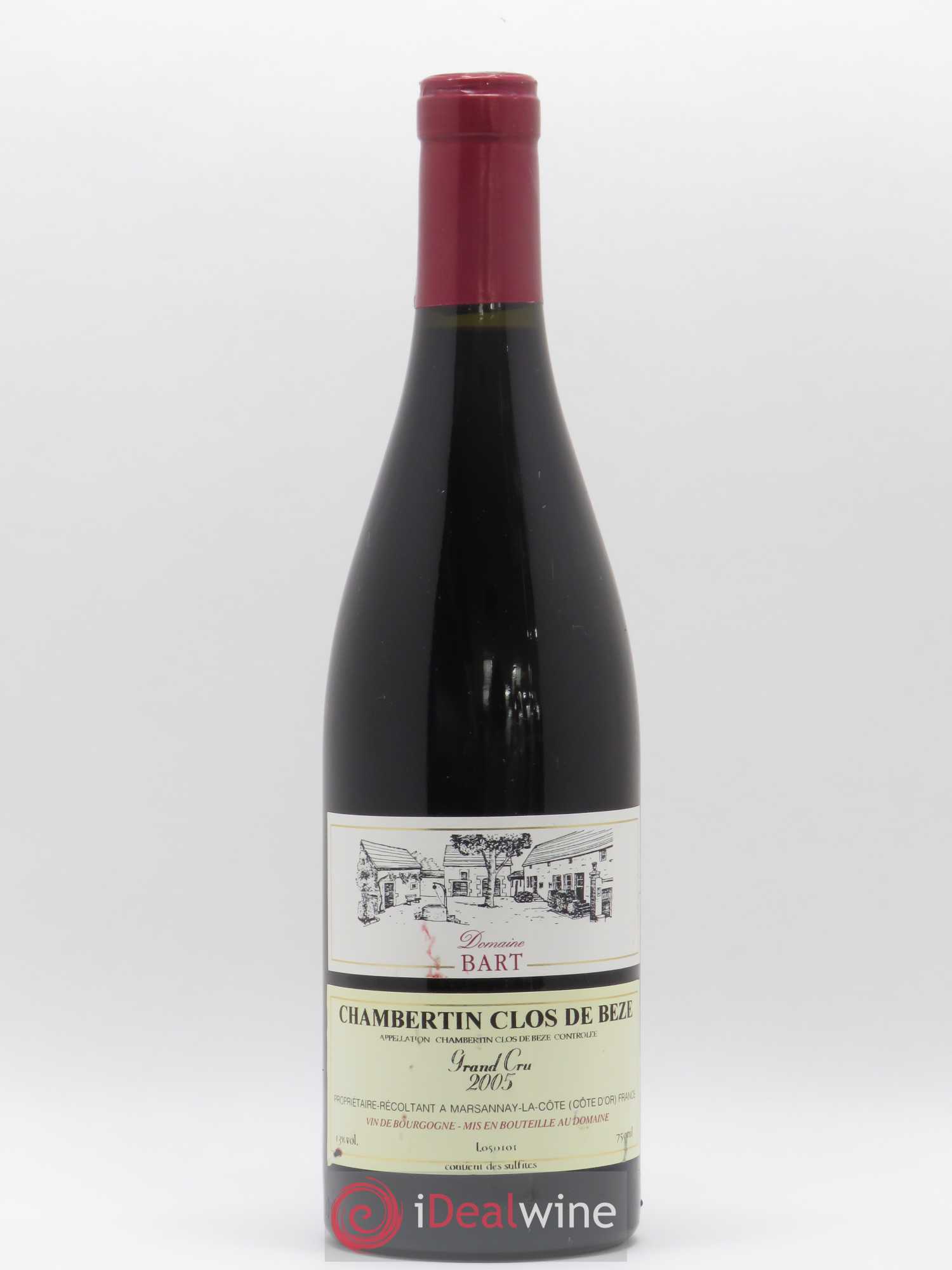 Chambertin Clos de Bèze Grand Cru Bart (Domaine) 2005 - Lot de 1 bouteille - 0
