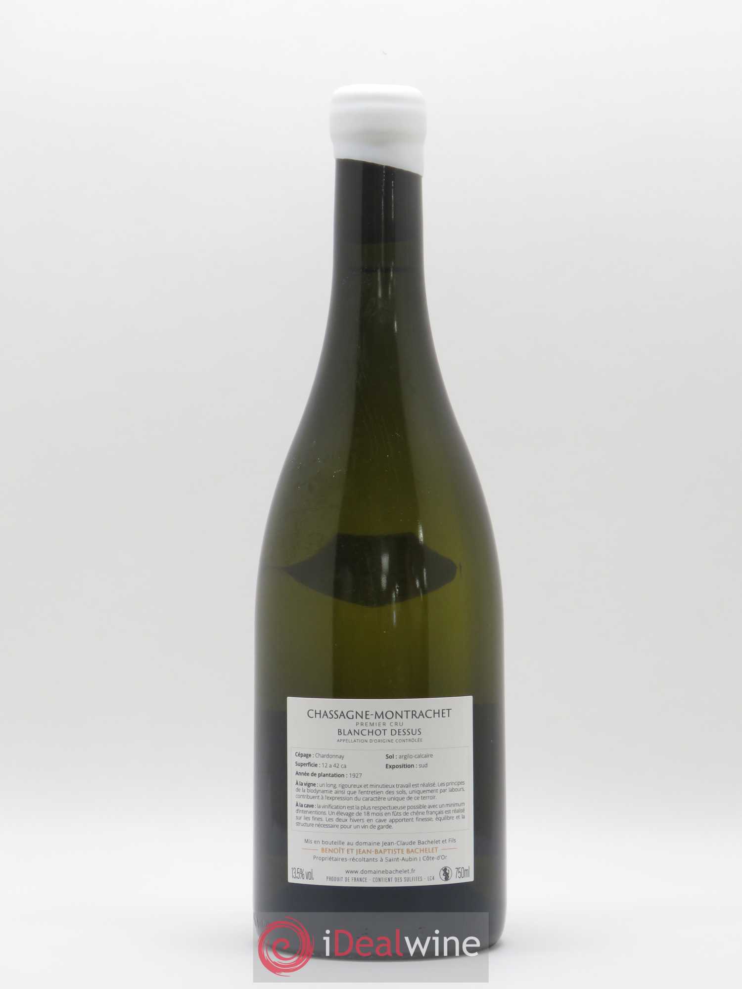 Chassagne-Montrachet 1er Cru Blanchot Dessus Jean-Claude Bachelet (Domaine) 2015 - Lot de 1 bouteille - 1