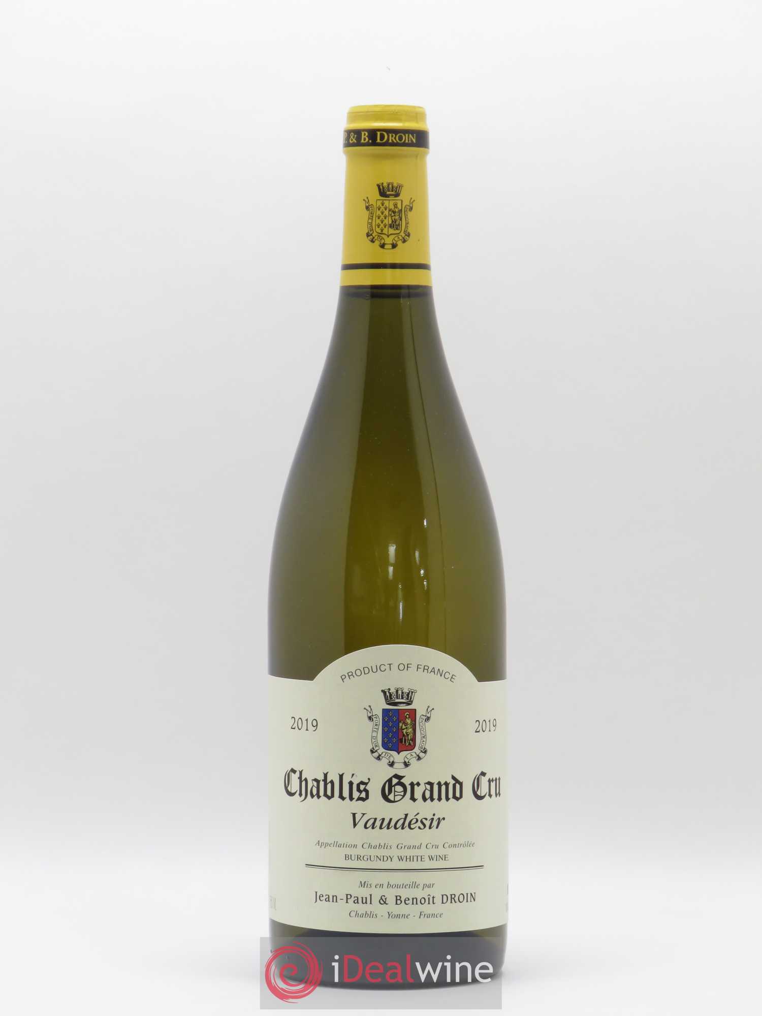 Chablis Grand Cru Vaudésir Jean-Paul & Benoît Droin (Domaine) 2019 - Lot de 1 bouteille - 0