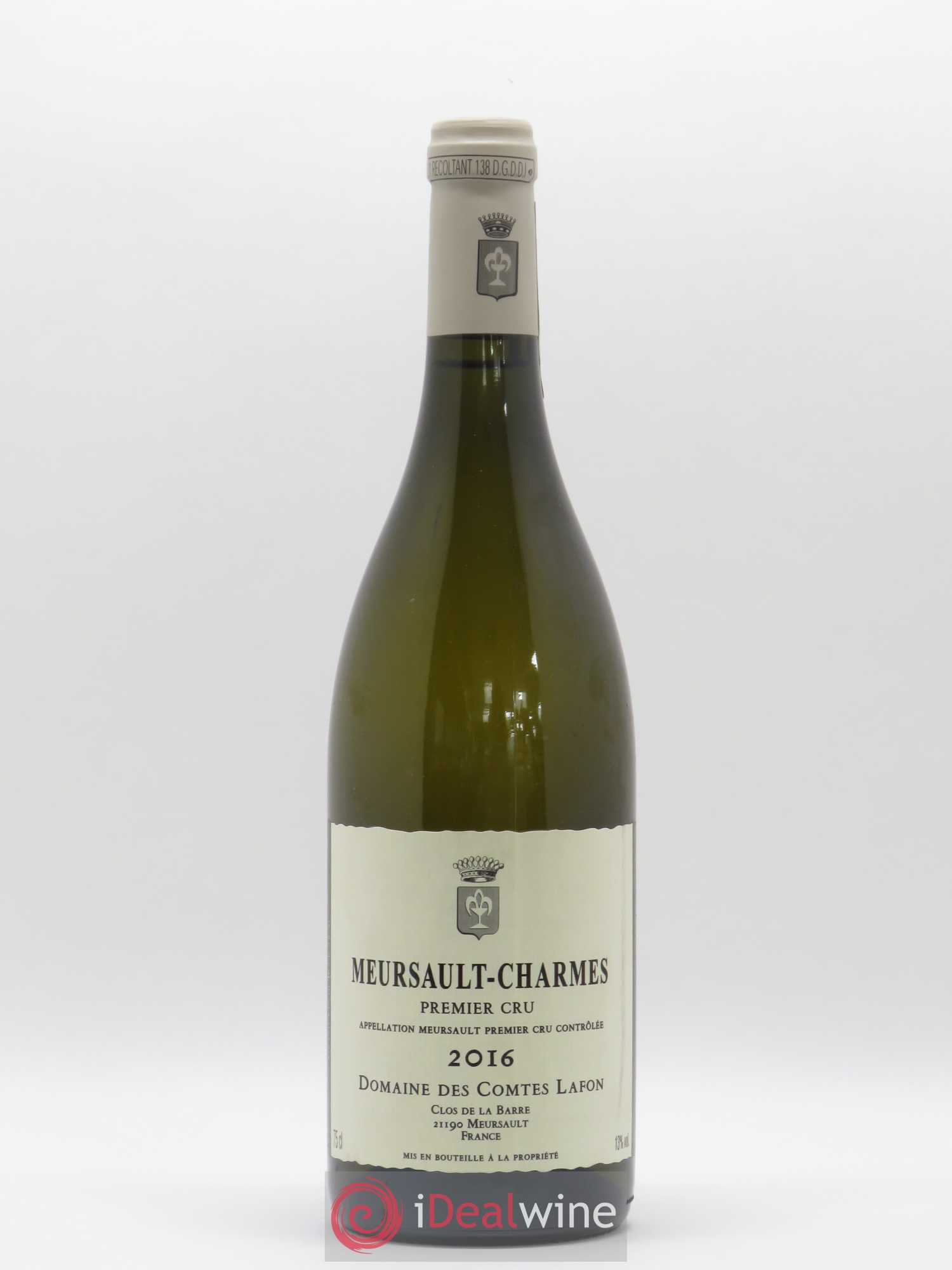Meursault 1er Cru Charmes Comtes Lafon (Domaine des) 2016 - Lot de 1 bouteille - 0