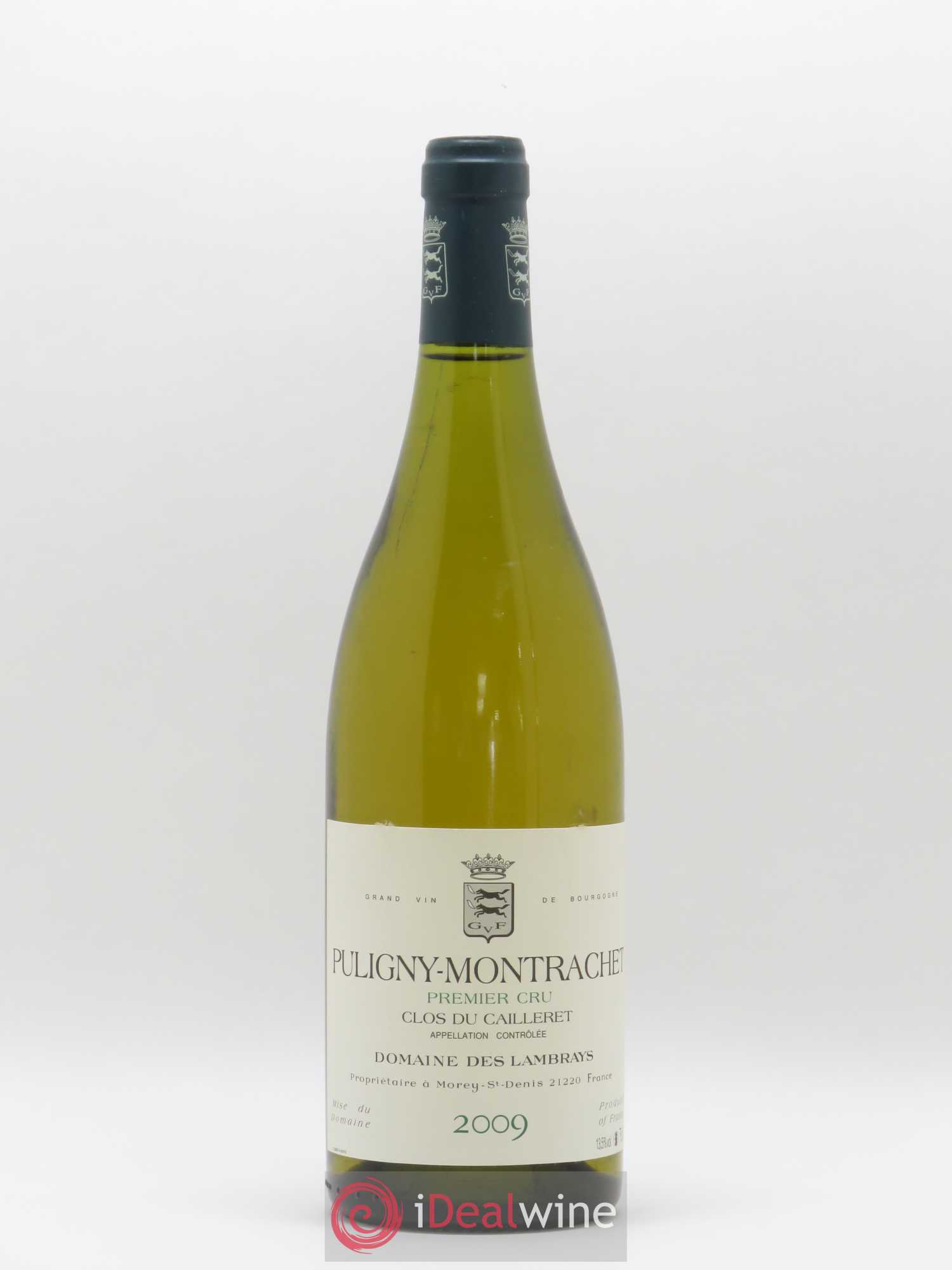 Puligny-Montrachet 1er Cru Clos du Cailleret Domaine des Lambrays 2009 - Lot de 1 bouteille - 0