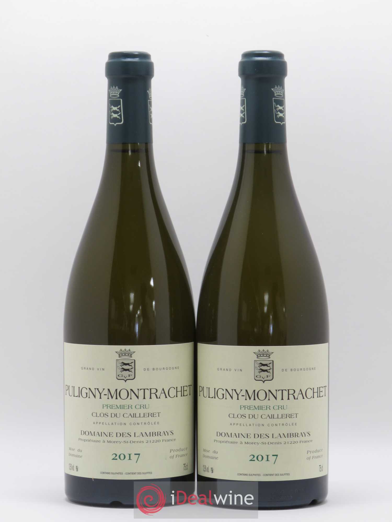 Puligny-Montrachet 1er Cru Clos du Cailleret Domaine des Lambrays 2017 - Lot de 2 bouteilles - 0