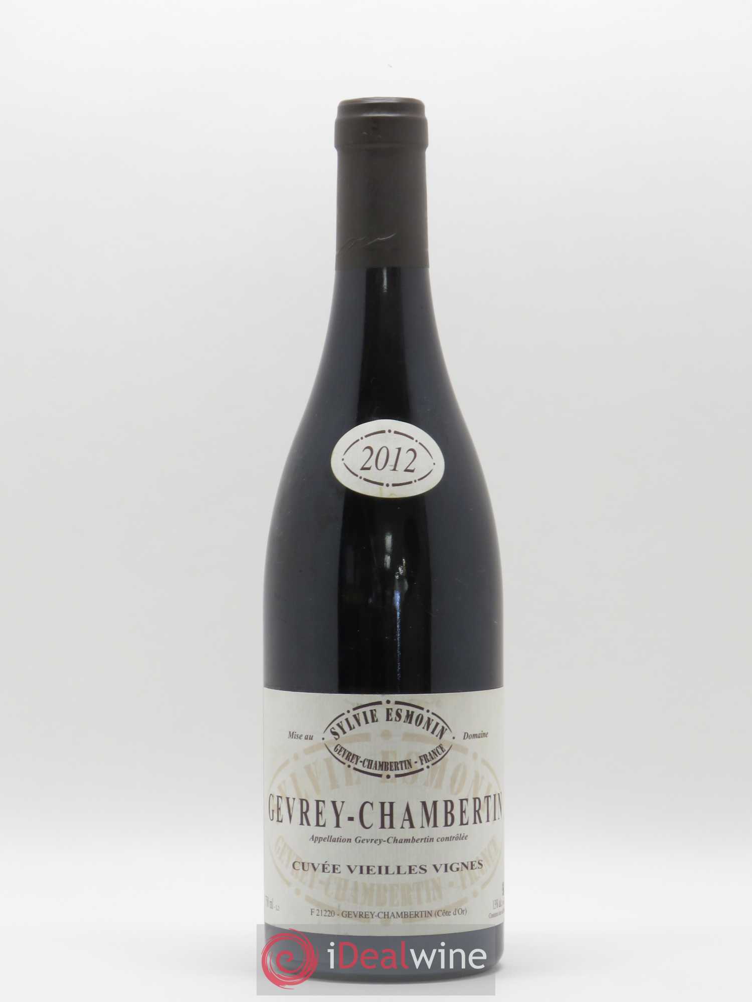 Gevrey-Chambertin Vieilles Vignes Sylvie Esmonin 2012 - Lot de 1 bouteille - 0