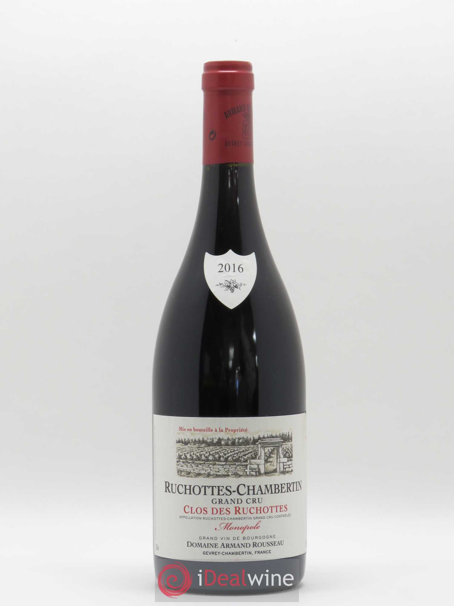 Ruchottes-Chambertin Grand Cru Clos des Ruchottes Armand Rousseau (Domaine) 2016 - Lot de 1 bouteille - 0
