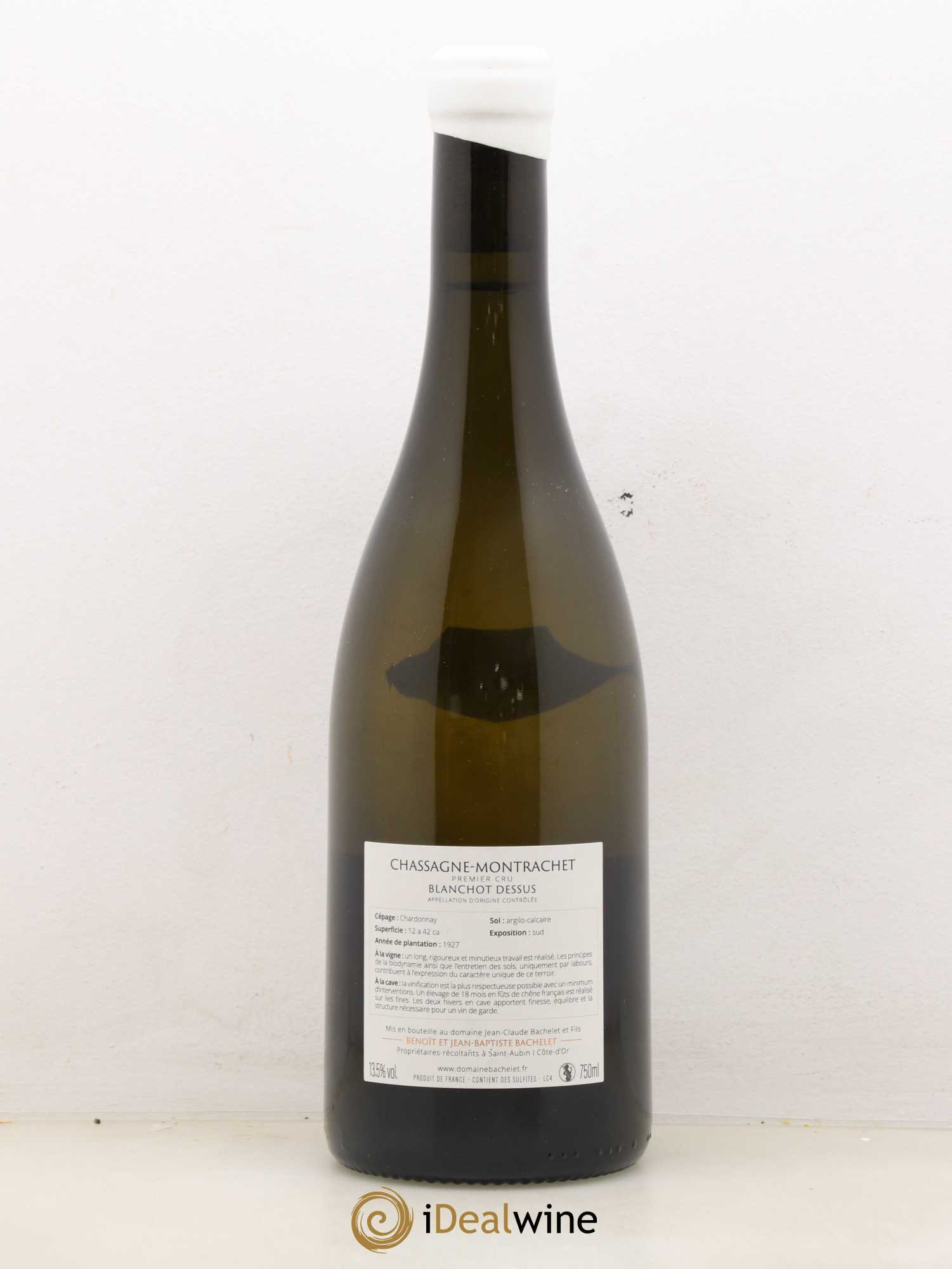 Chassagne-Montrachet 1er Cru Blanchot Dessus Jean-Claude Bachelet (Domaine) 2015 - Lot de 1 bouteille - 1