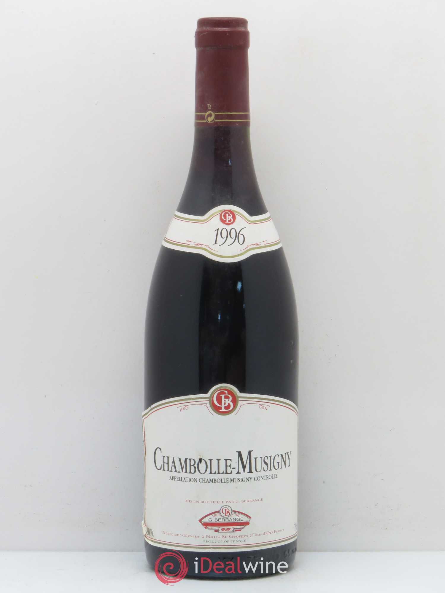Chambolle-Musigny Berrange 1996 - Lot de 1 bouteille - 0