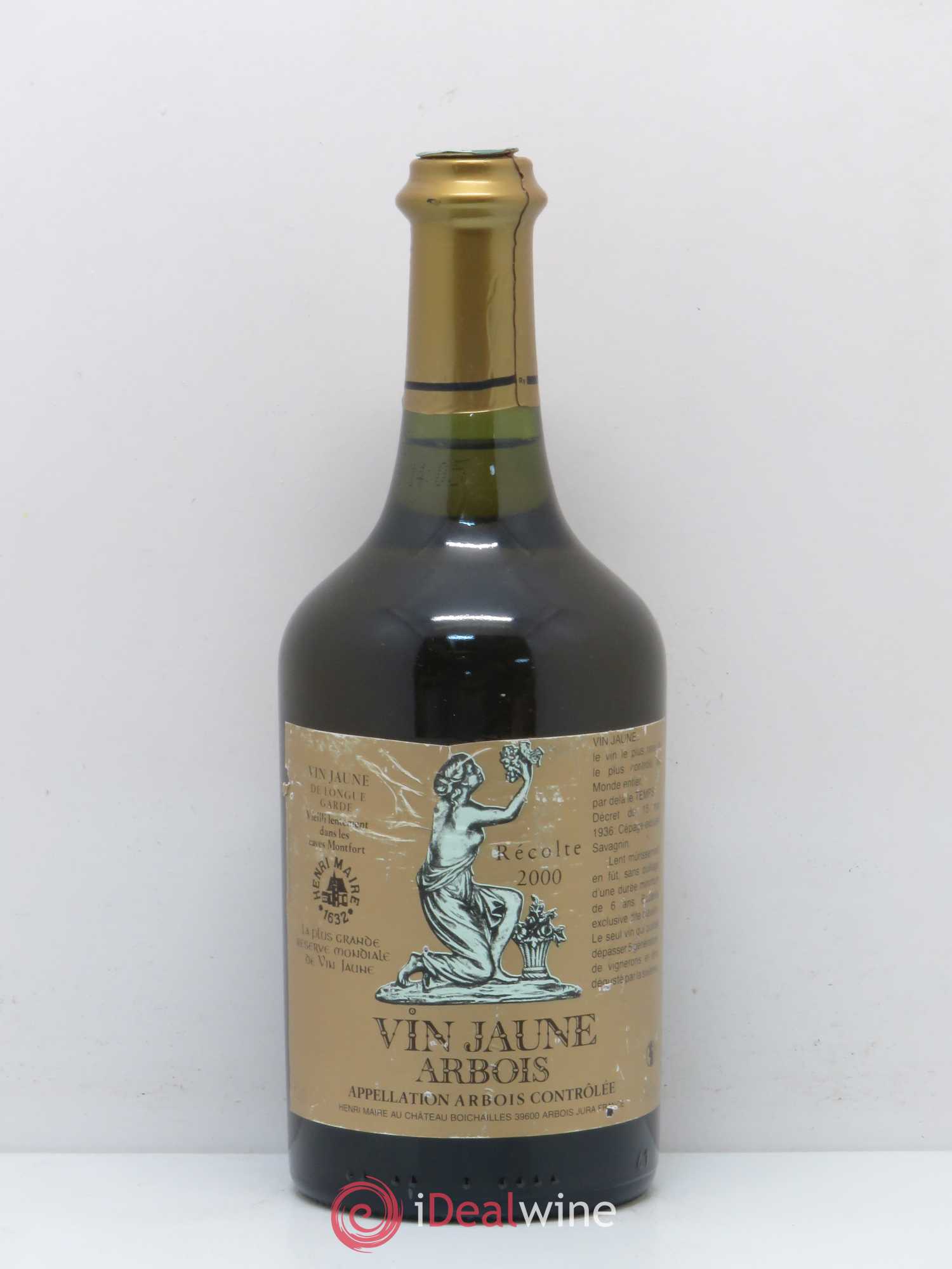 Arbois Vin Jaune Vin jaune Henri Maire 2000 - Posten von 1 Flasche - 0