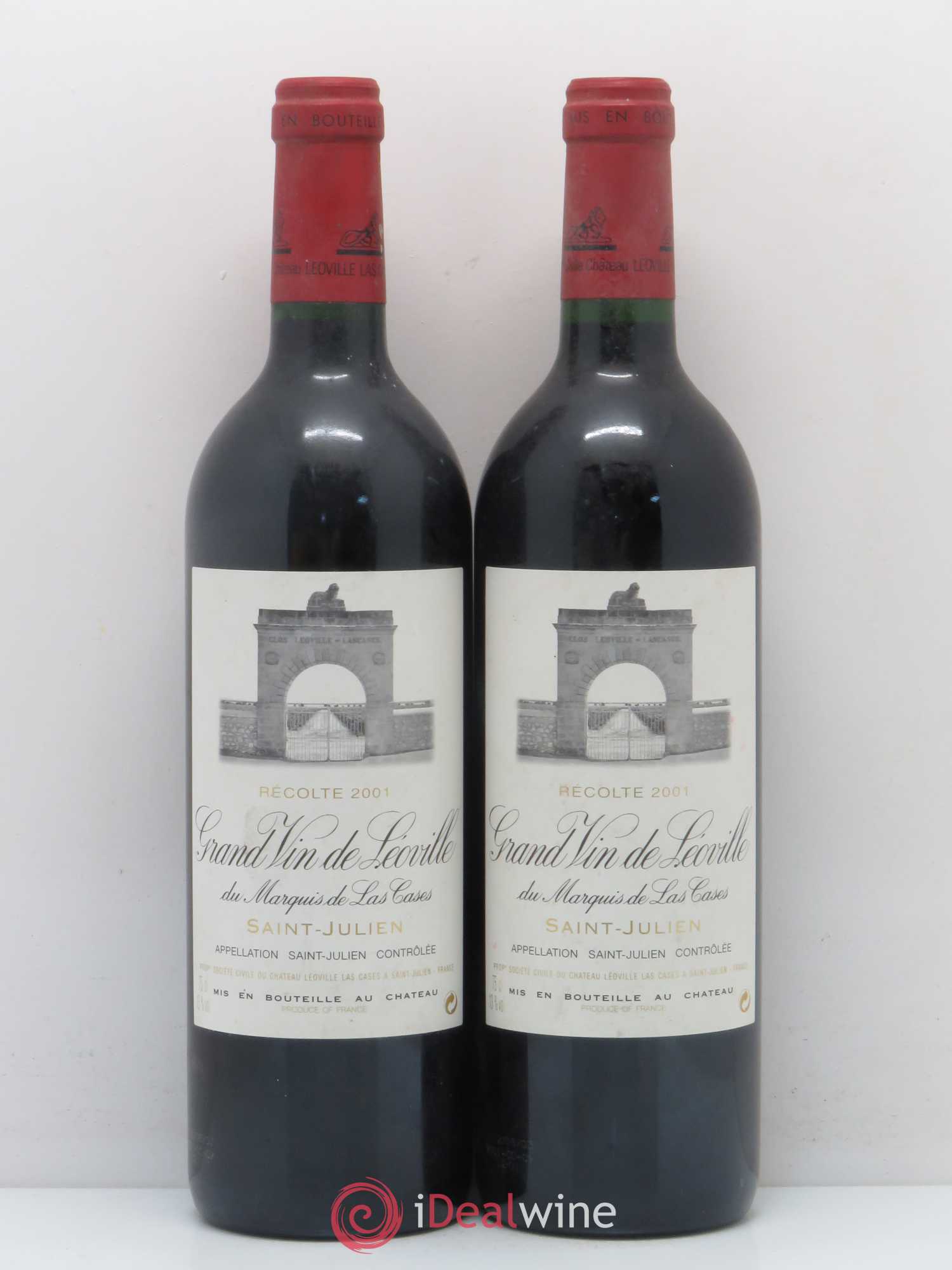 Château Léoville Las Cases 2ème Grand Cru Classé 2001 - Lot de 2 bouteilles - 0