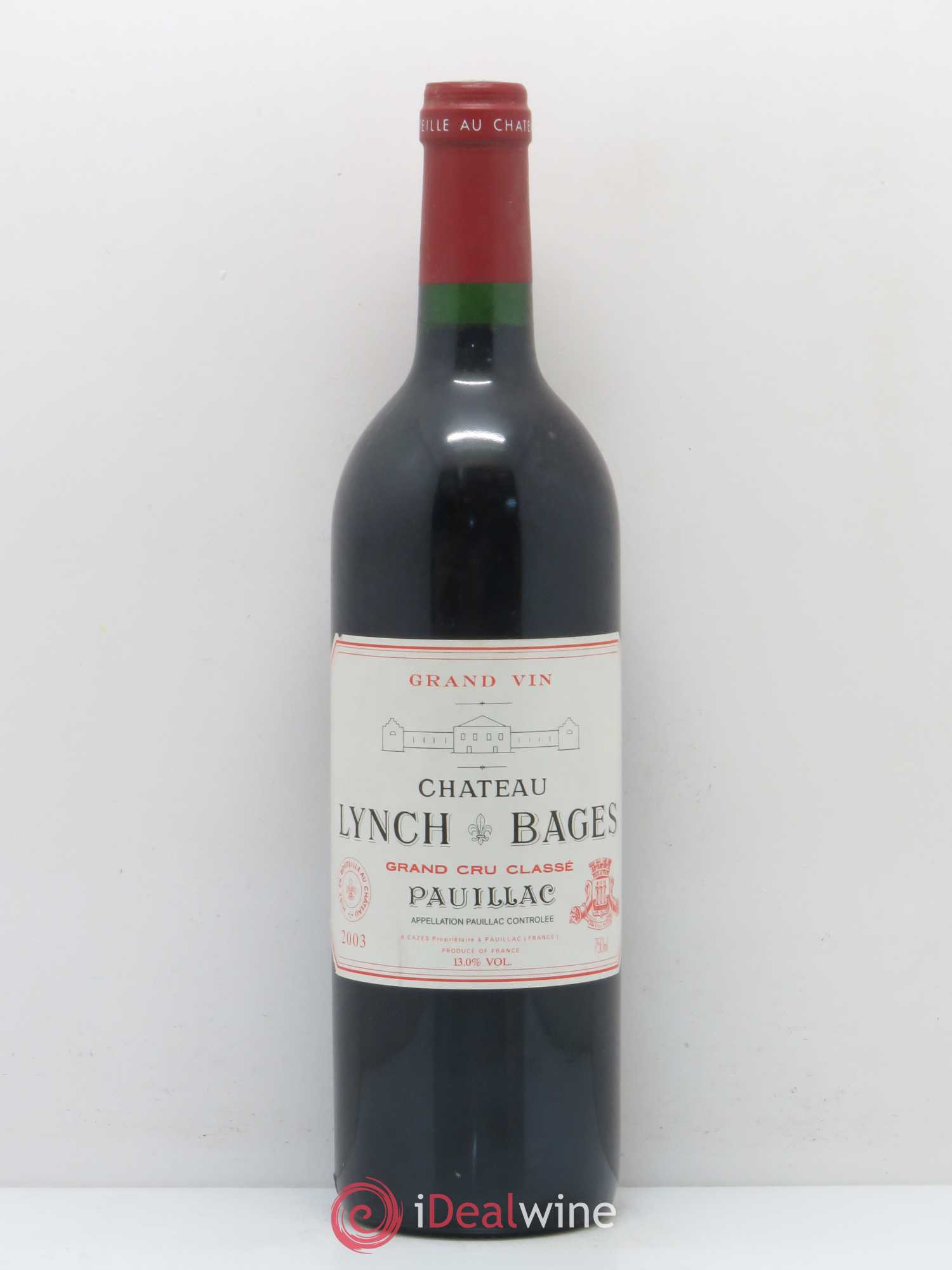 Château Lynch Bages 5ème Grand Cru Classé 2003 - Lot de 1 bouteille - 0