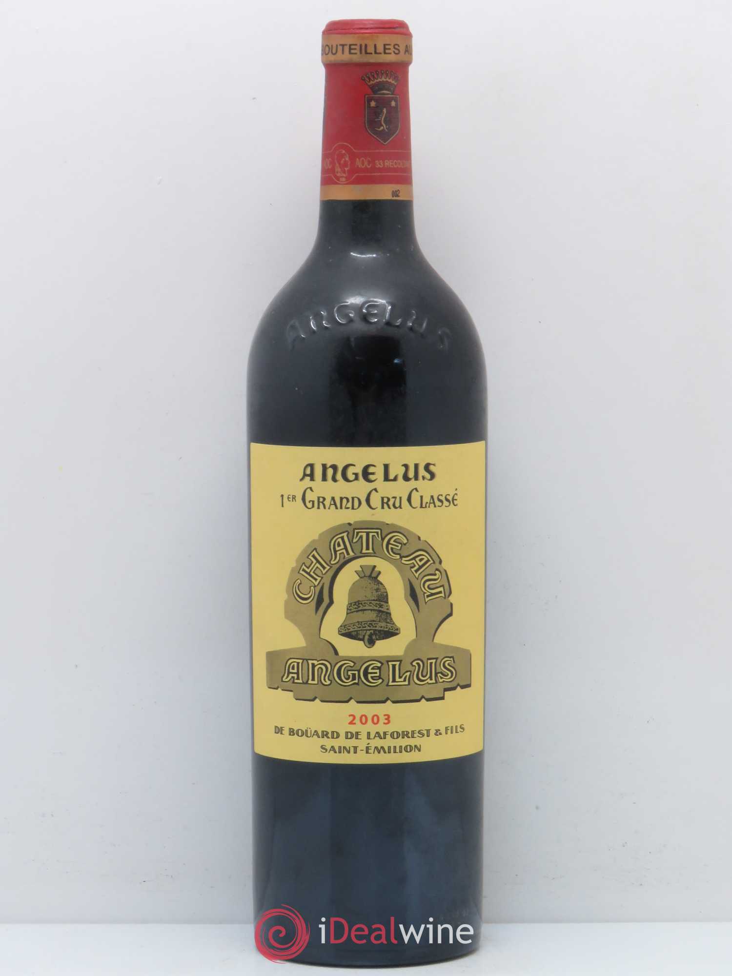 Château Angélus 1er Grand Cru Classé A 2003 - Lot de 1 bouteille - 0