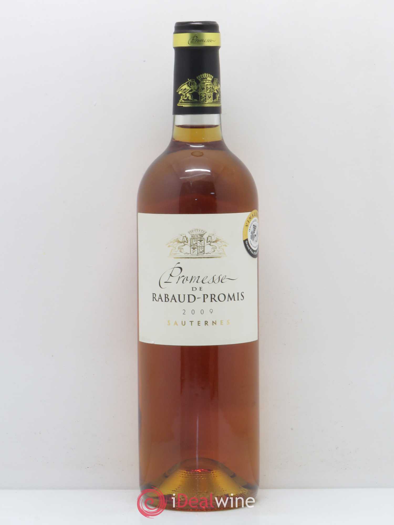 Sauternes Promesse De Rabaud-Promis 2009 - Lot de 1 bouteille - 0
