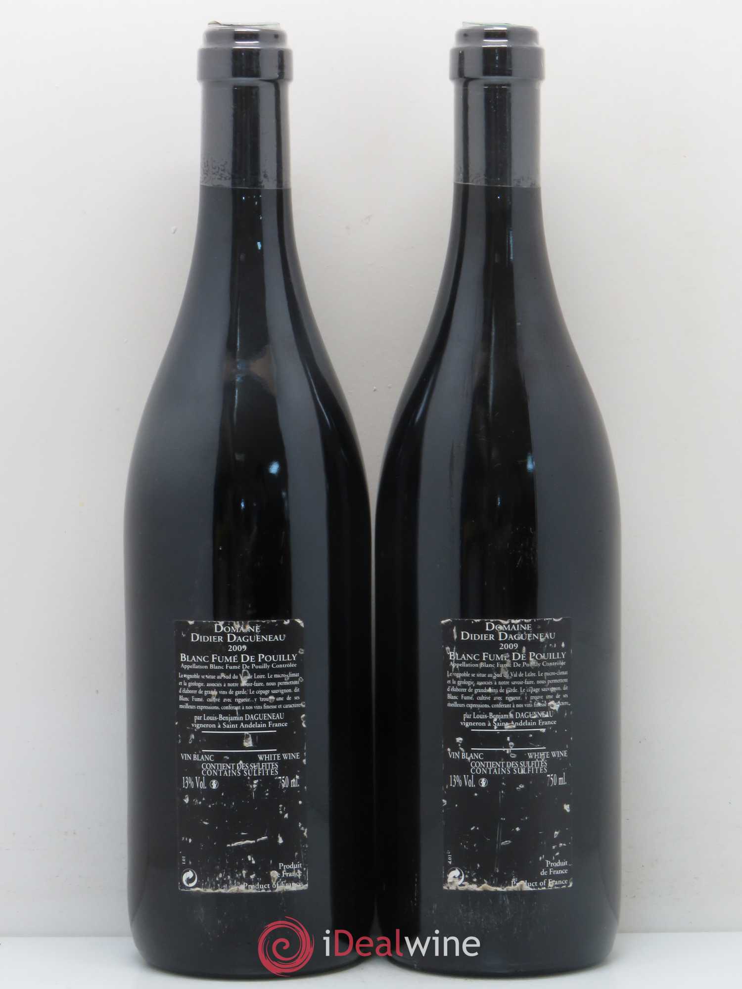 Vin de France (anciennement Pouilly-Fumé) Silex Dagueneau (Domaine Didier - Louis-Benjamin) 2009 - Lot de 2 bouteilles - 1