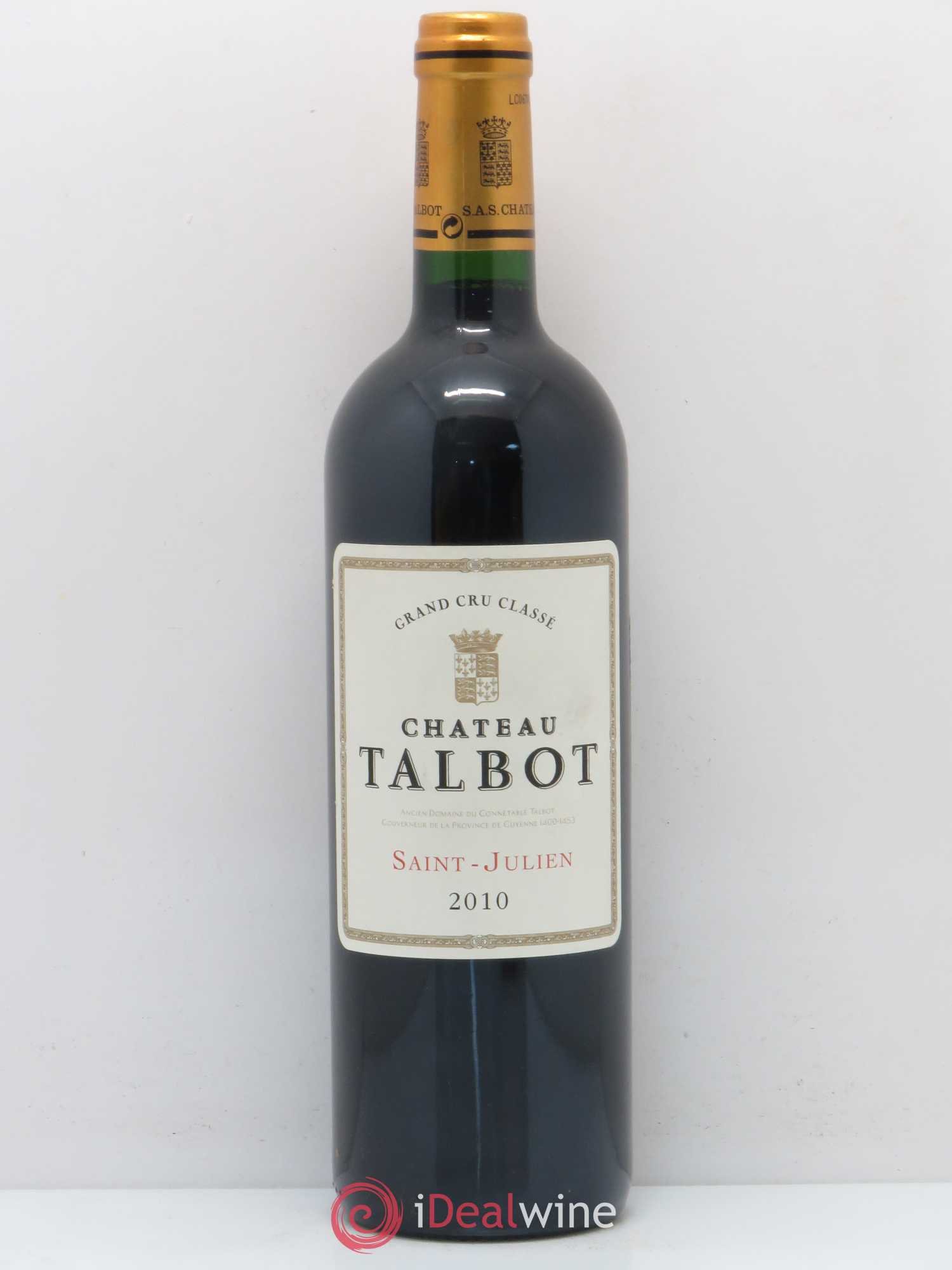 Château Talbot 4ème Grand Cru Classé 2010 - Lot de 1 bouteille - 0